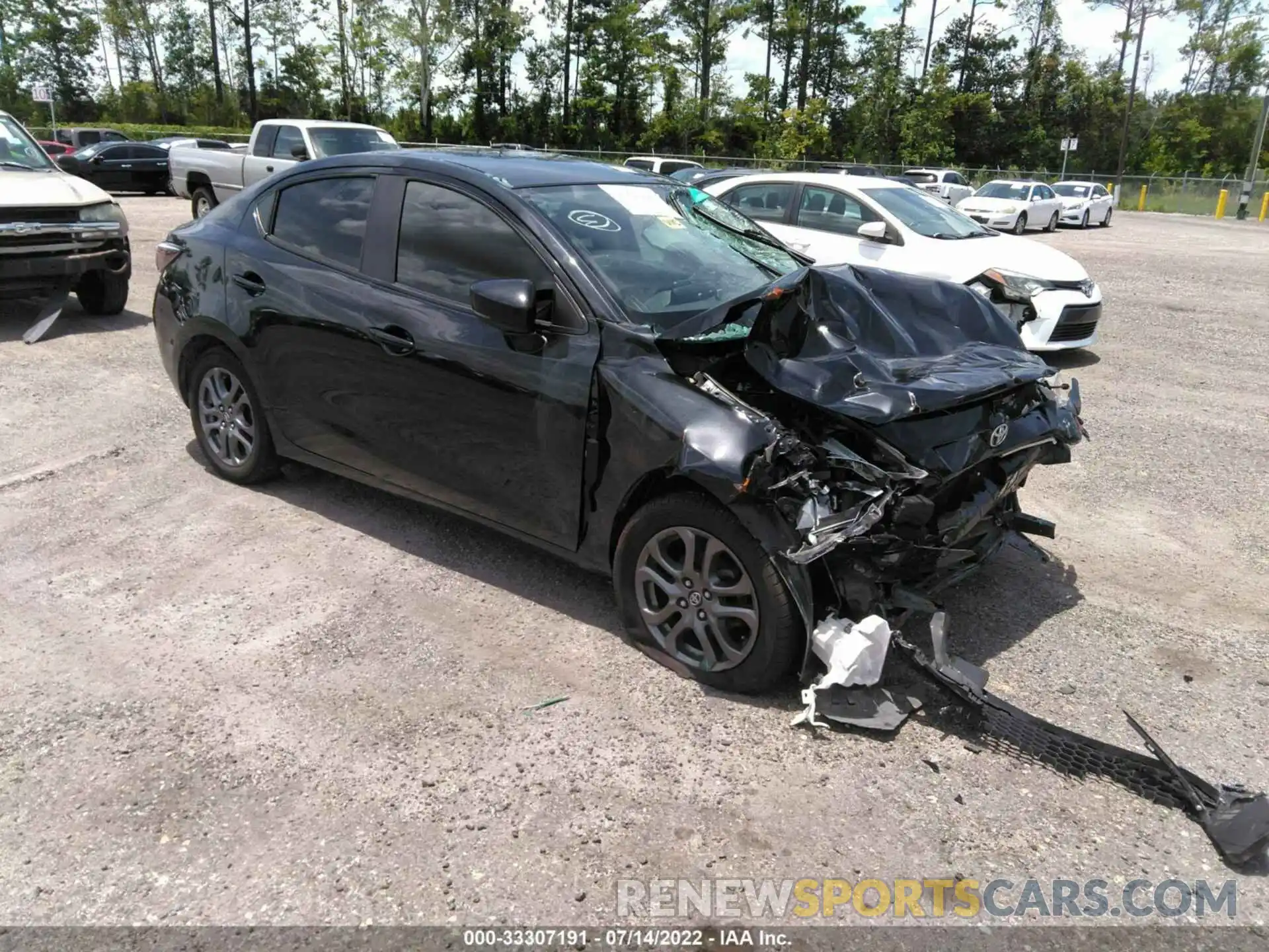 1 Photograph of a damaged car 3MYDLBYV7KY521246 TOYOTA YARIS SEDAN 2019