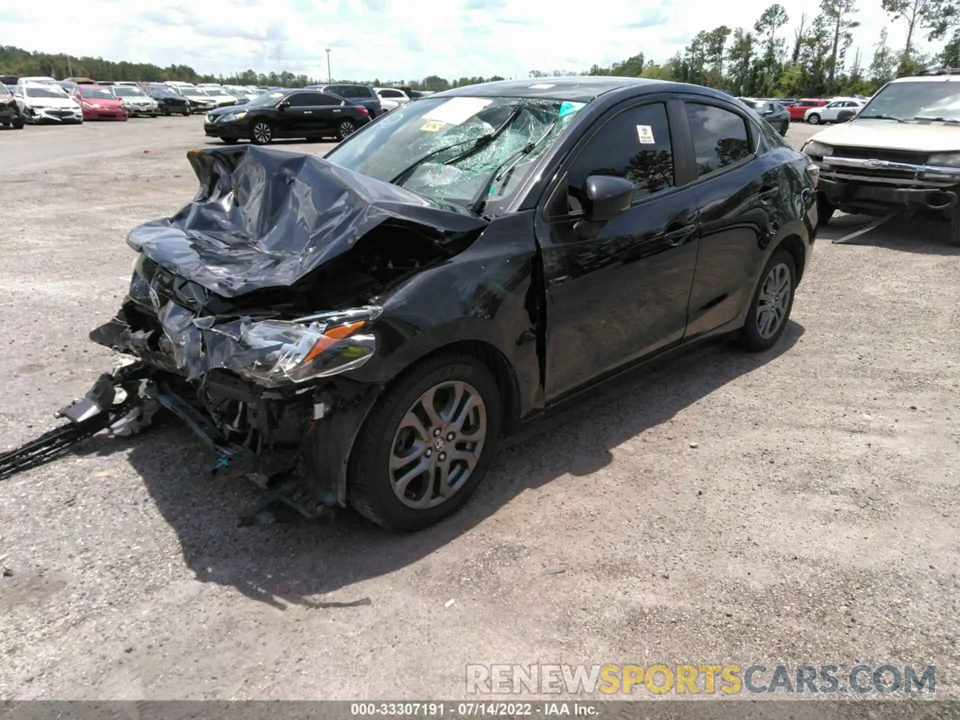 2 Photograph of a damaged car 3MYDLBYV7KY521246 TOYOTA YARIS SEDAN 2019