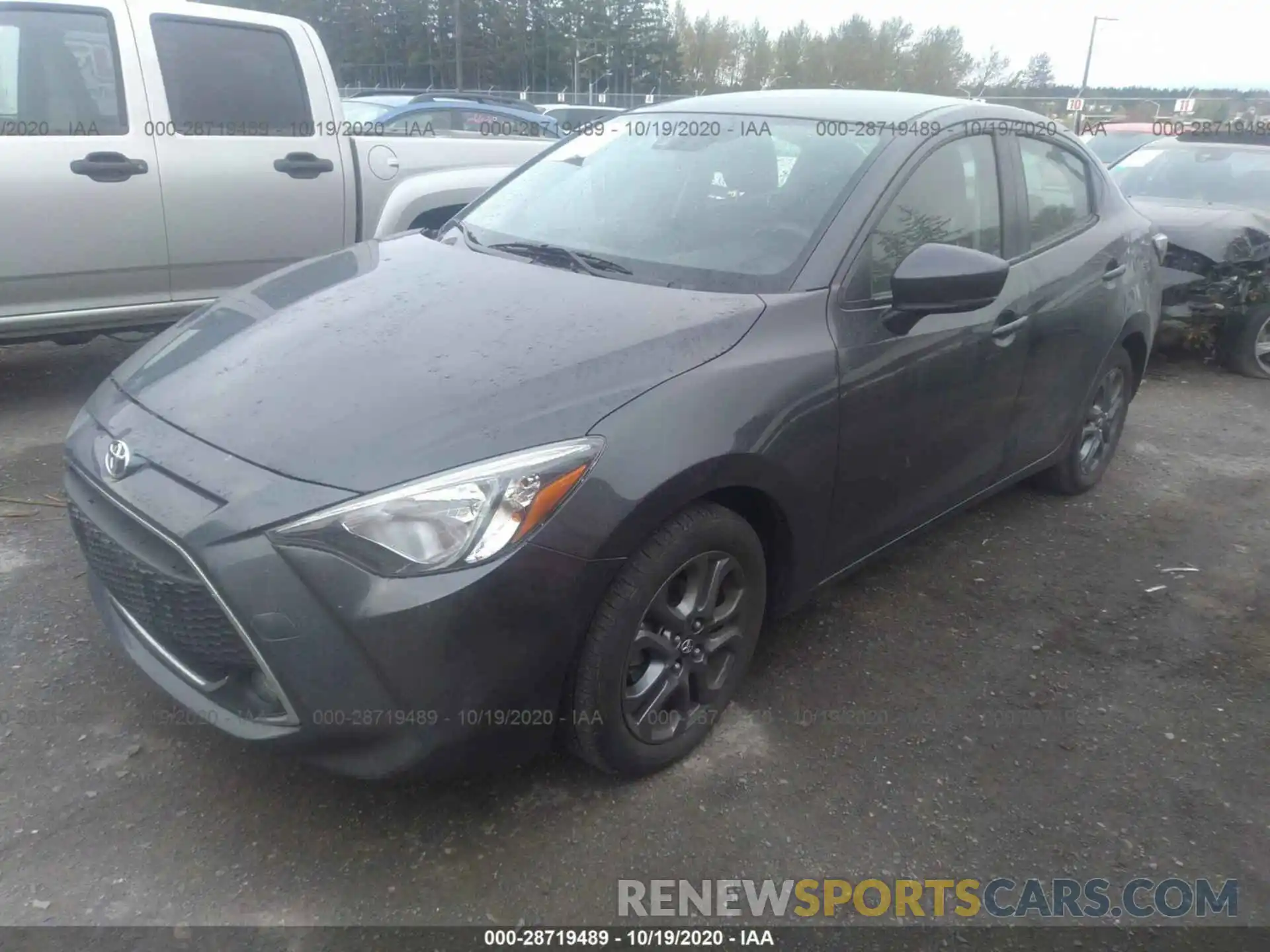 2 Photograph of a damaged car 3MYDLBYV7KY522011 TOYOTA YARIS SEDAN 2019