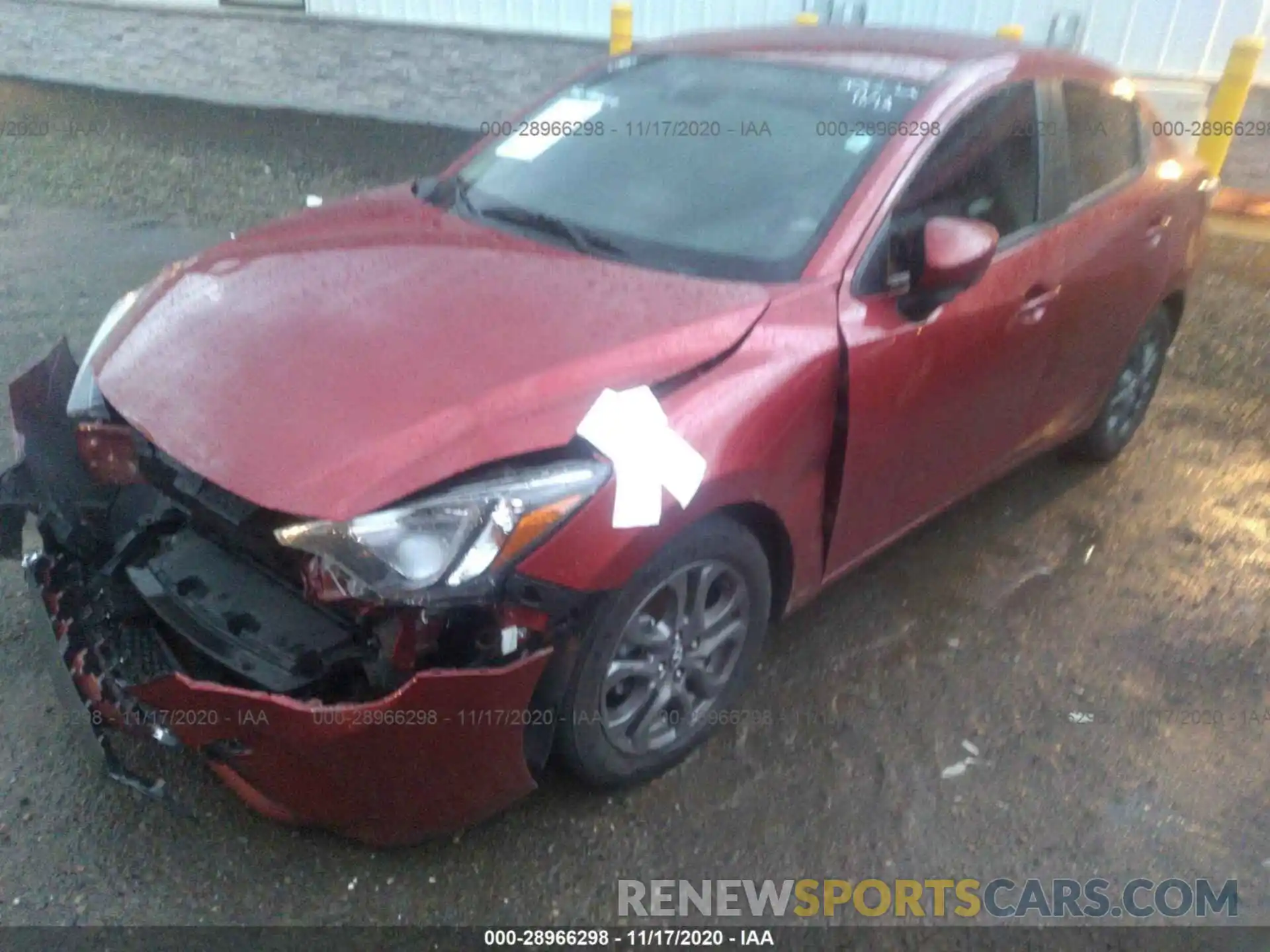 2 Photograph of a damaged car 3MYDLBYV7KY523210 TOYOTA YARIS SEDAN 2019