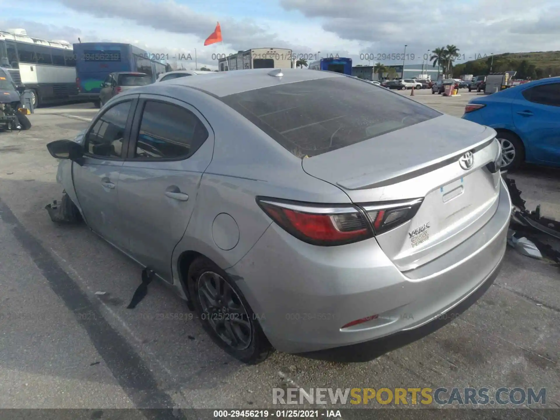 3 Photograph of a damaged car 3MYDLBYV7KY524907 TOYOTA YARIS SEDAN 2019