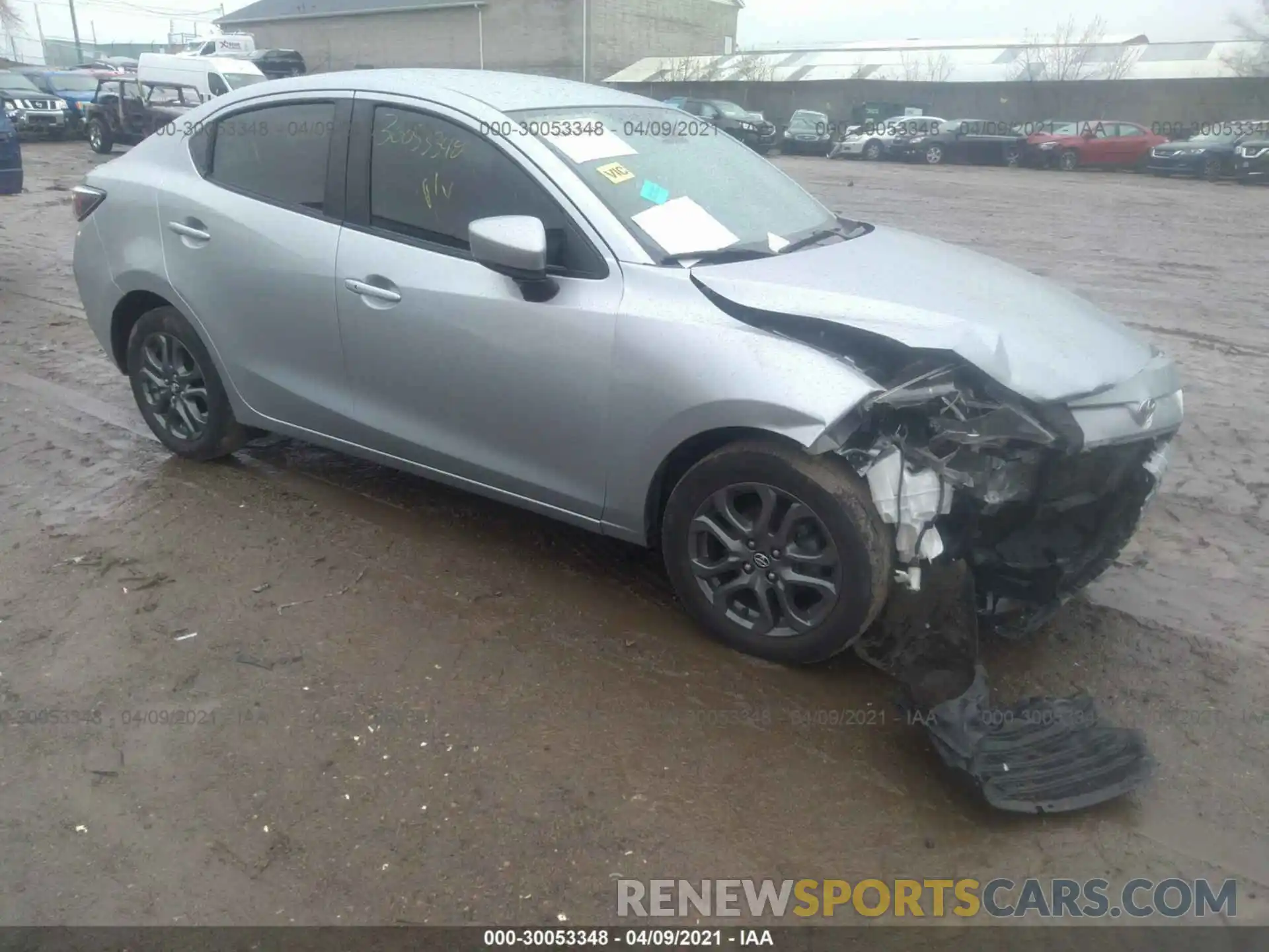 1 Photograph of a damaged car 3MYDLBYV7KY526009 TOYOTA YARIS SEDAN 2019