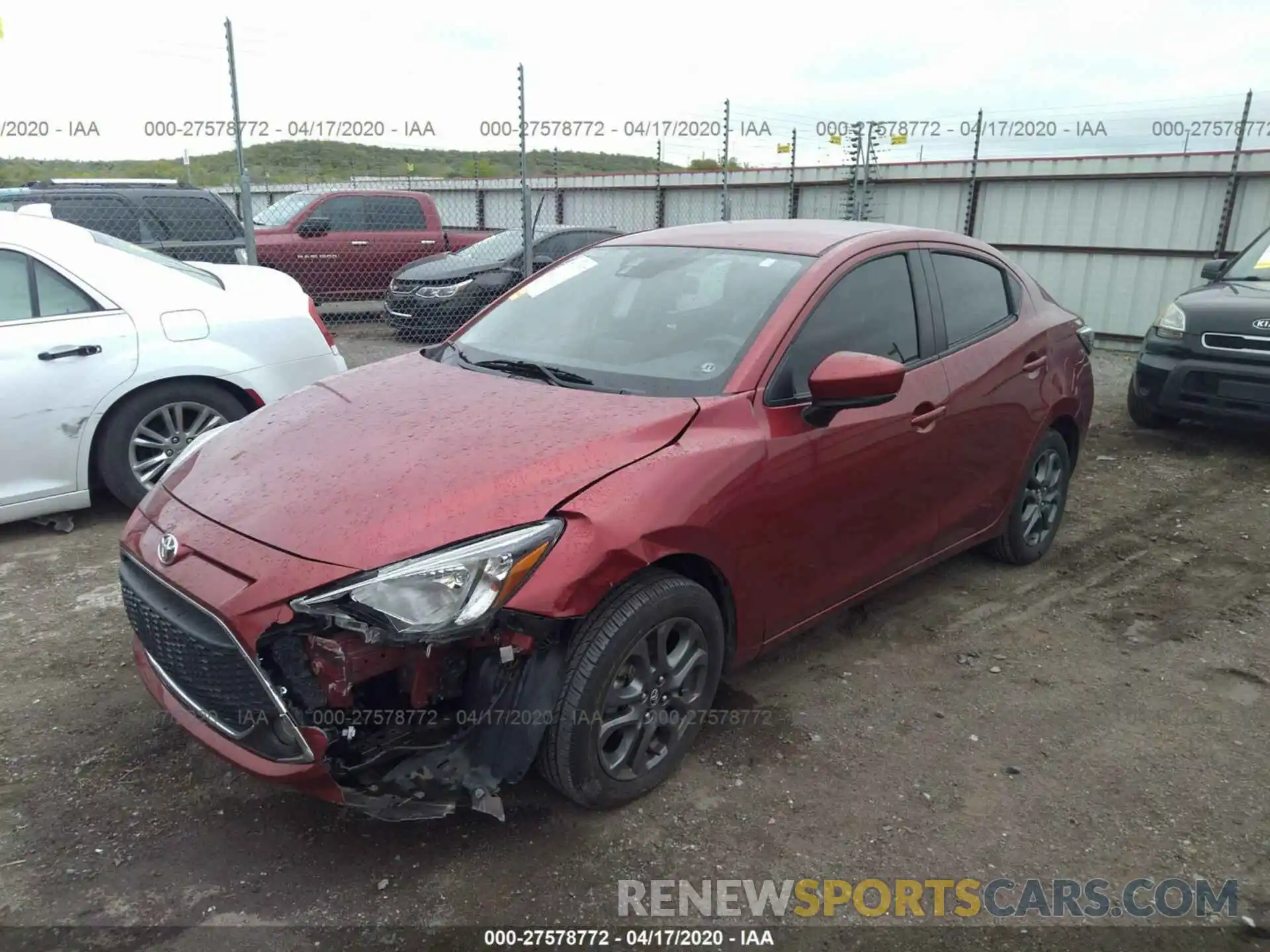 2 Photograph of a damaged car 3MYDLBYV7KY526110 TOYOTA YARIS SEDAN 2019