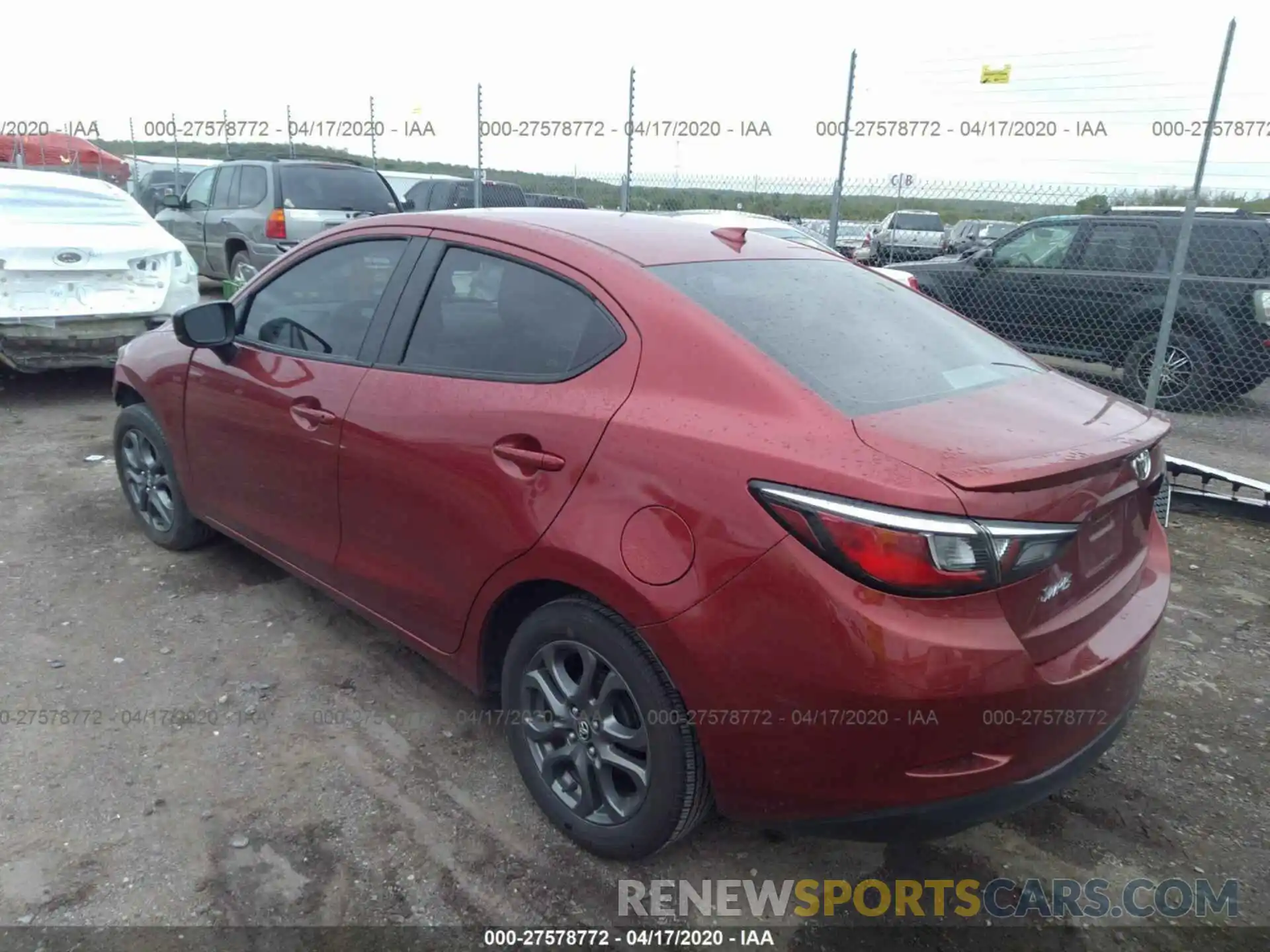 3 Photograph of a damaged car 3MYDLBYV7KY526110 TOYOTA YARIS SEDAN 2019