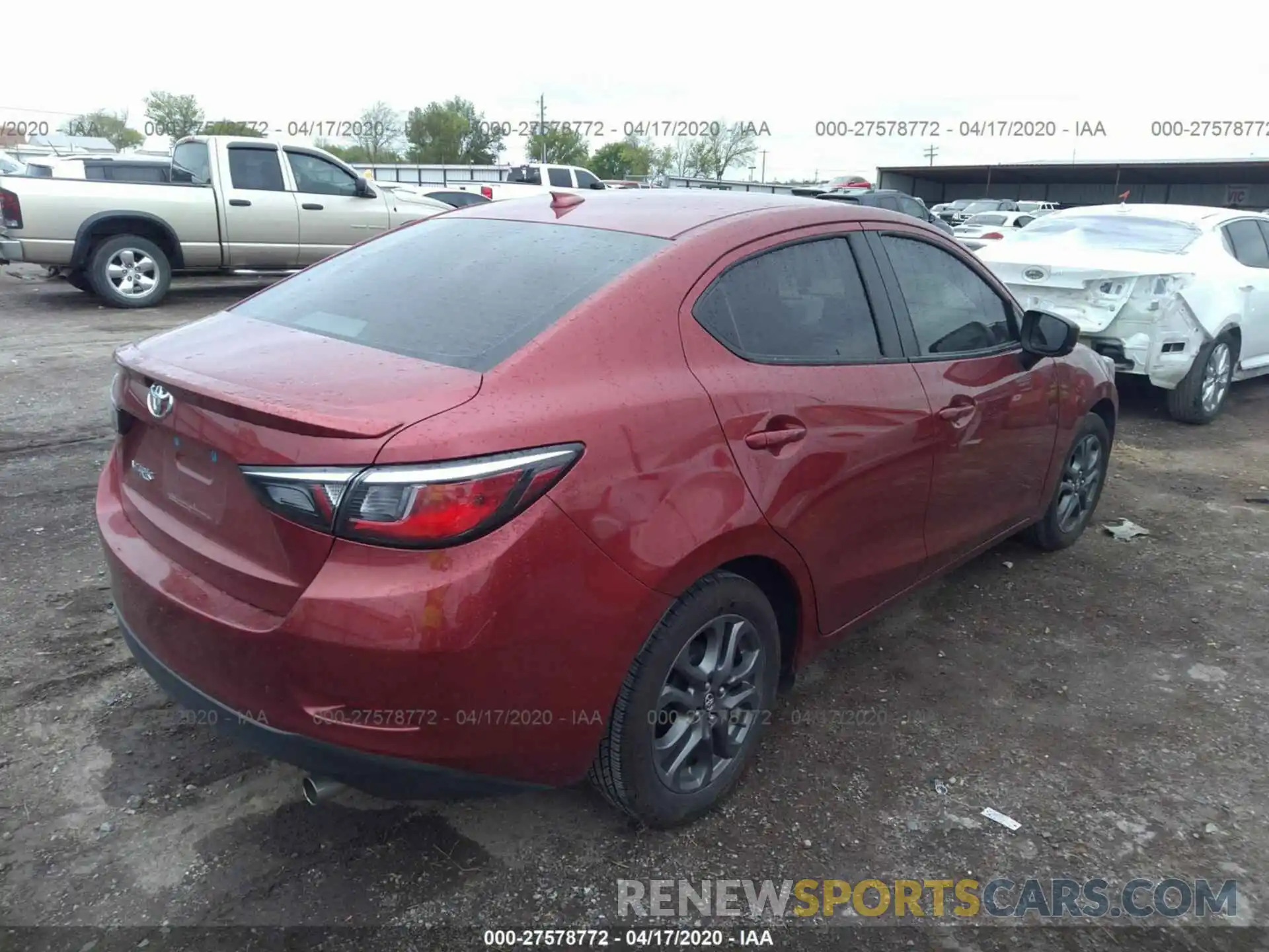 4 Photograph of a damaged car 3MYDLBYV7KY526110 TOYOTA YARIS SEDAN 2019