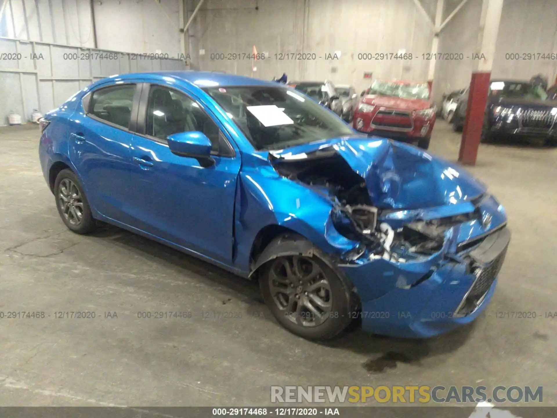 1 Photograph of a damaged car 3MYDLBYV7KY526429 TOYOTA YARIS SEDAN 2019