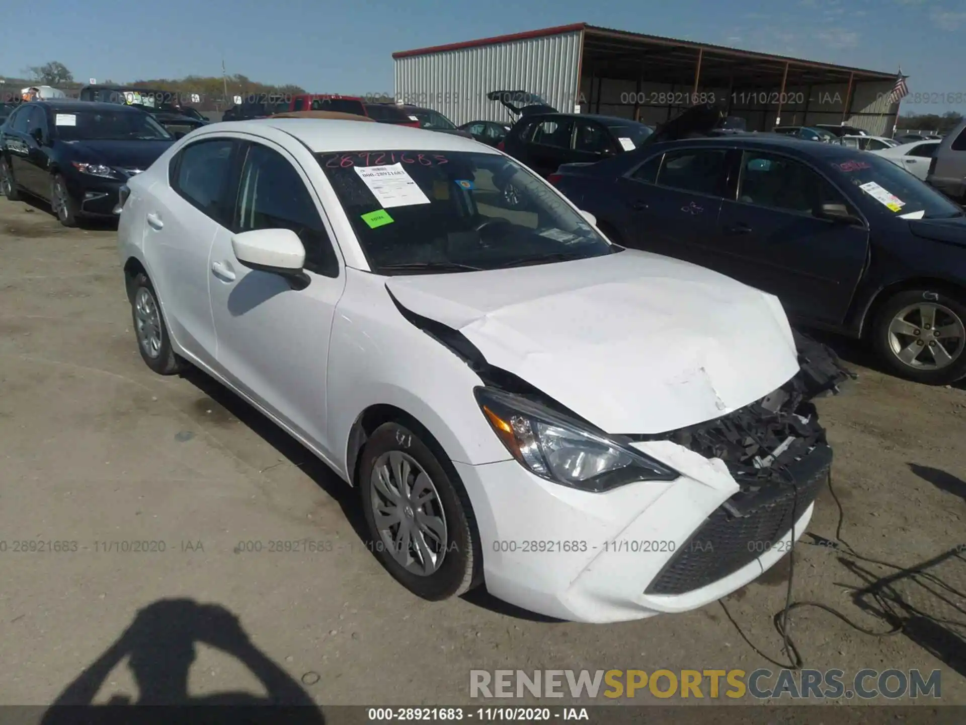 1 Photograph of a damaged car 3MYDLBYV7KY526818 TOYOTA YARIS SEDAN 2019