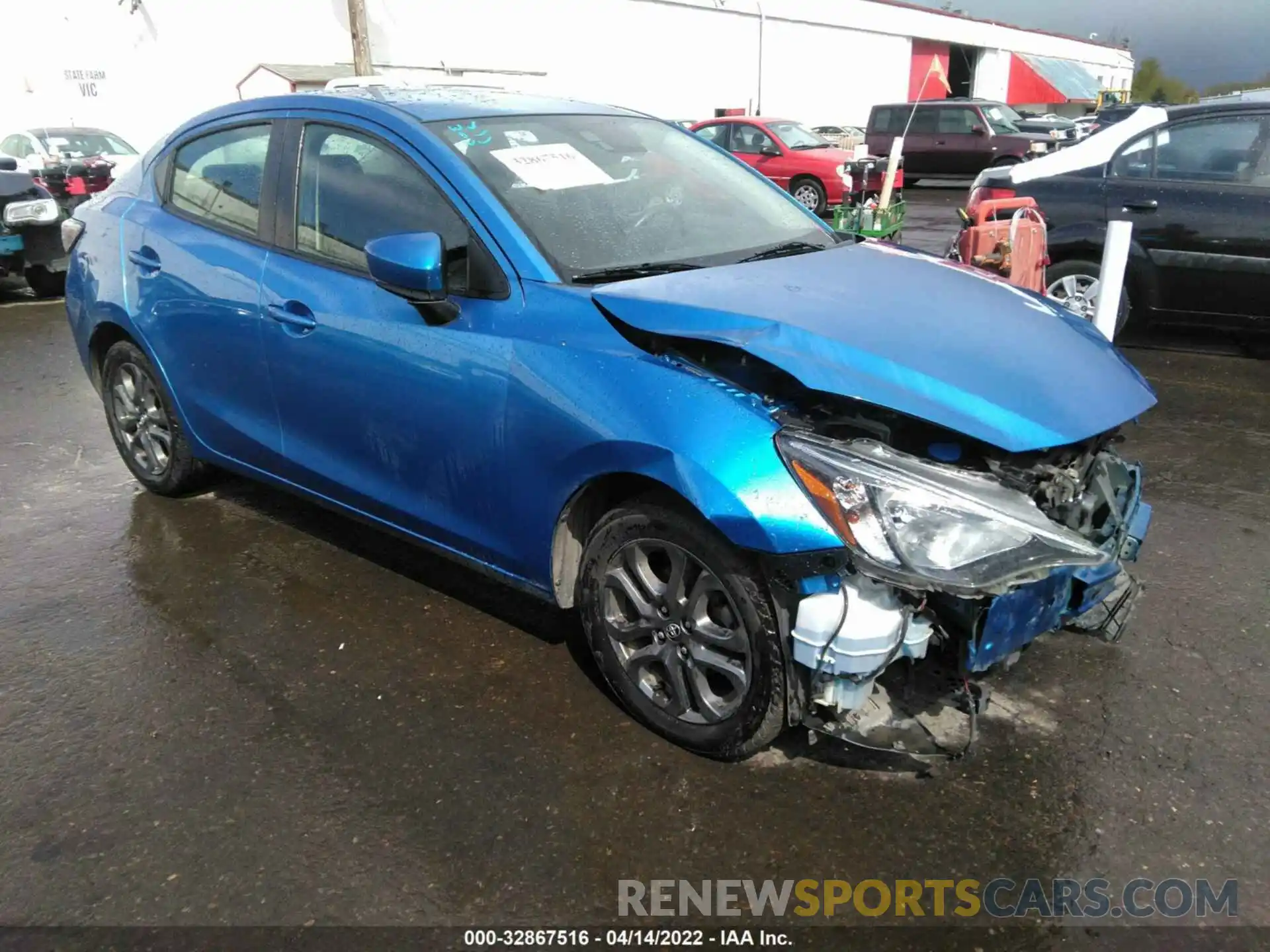 1 Photograph of a damaged car 3MYDLBYV8KY503483 TOYOTA YARIS SEDAN 2019