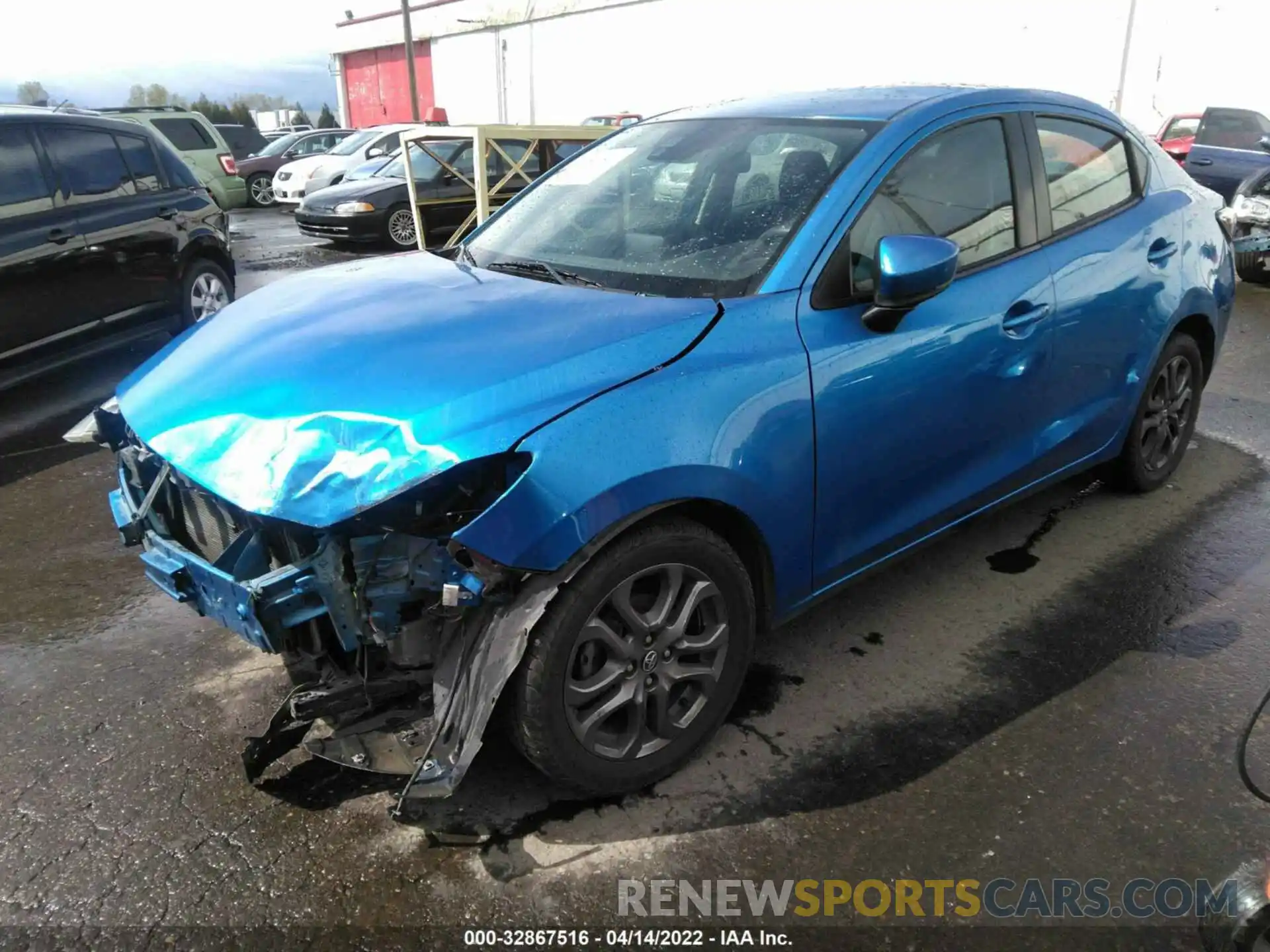 2 Photograph of a damaged car 3MYDLBYV8KY503483 TOYOTA YARIS SEDAN 2019