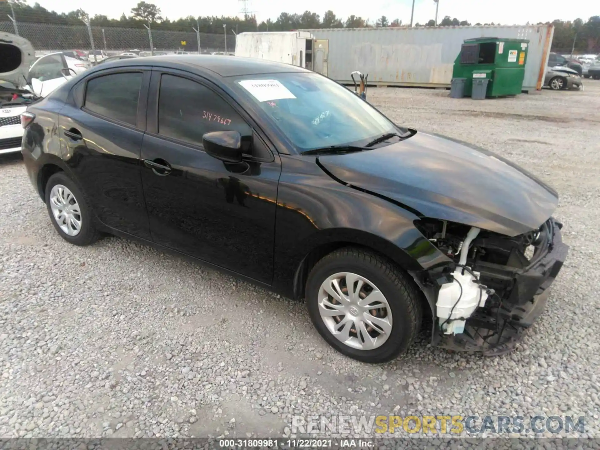 1 Photograph of a damaged car 3MYDLBYV8KY509526 TOYOTA YARIS SEDAN 2019