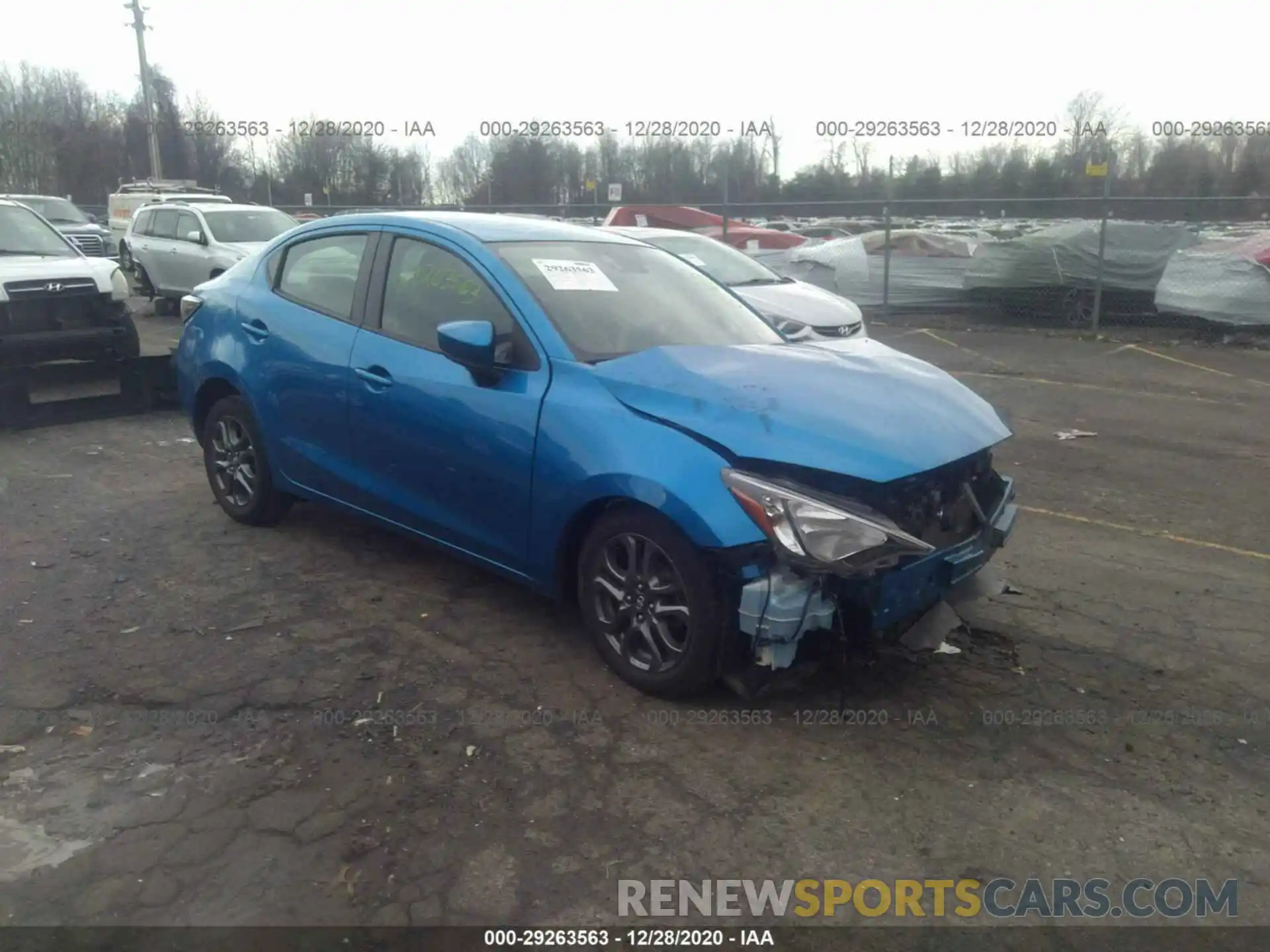 1 Photograph of a damaged car 3MYDLBYV8KY509851 TOYOTA YARIS SEDAN 2019