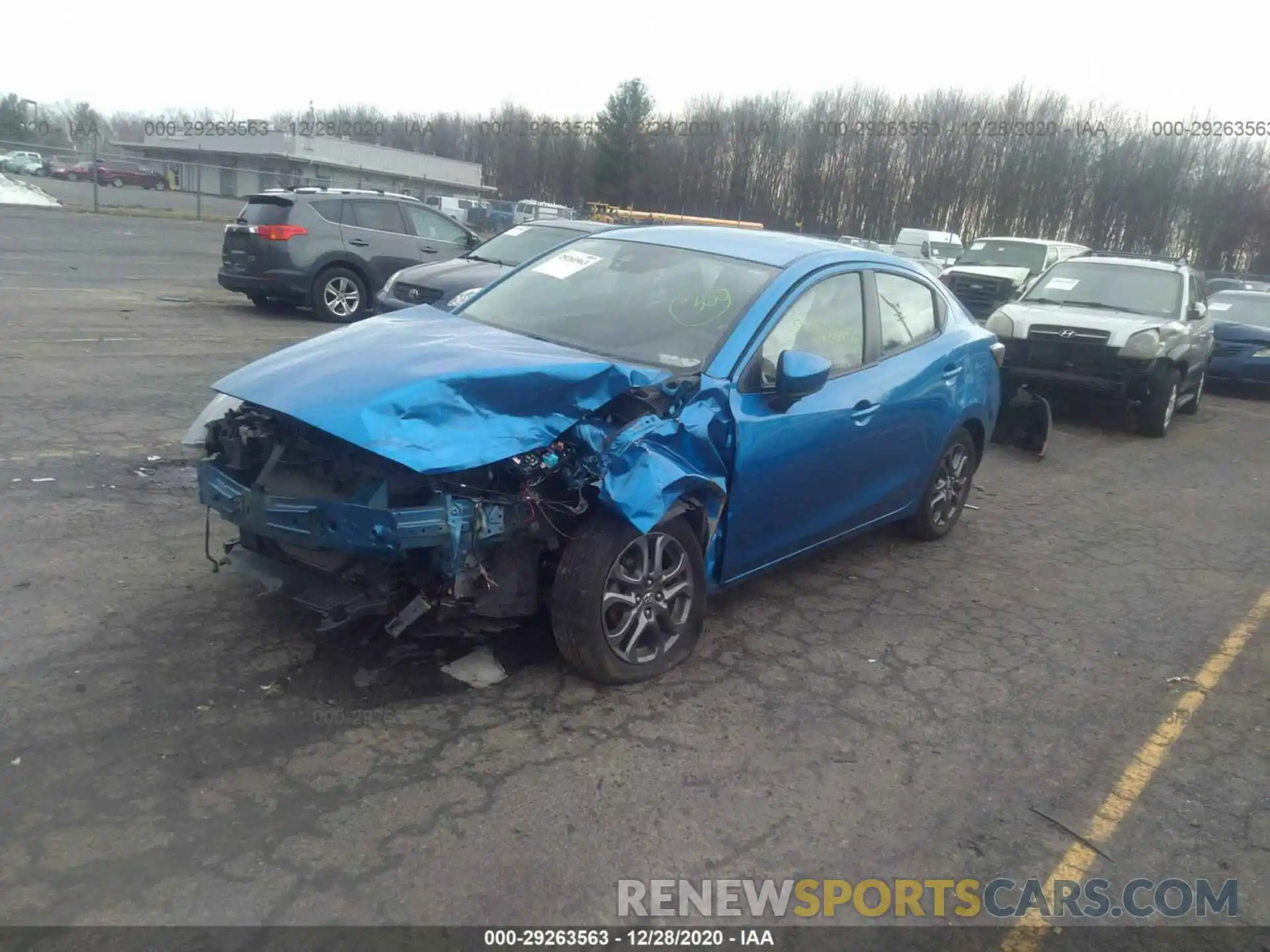 2 Photograph of a damaged car 3MYDLBYV8KY509851 TOYOTA YARIS SEDAN 2019