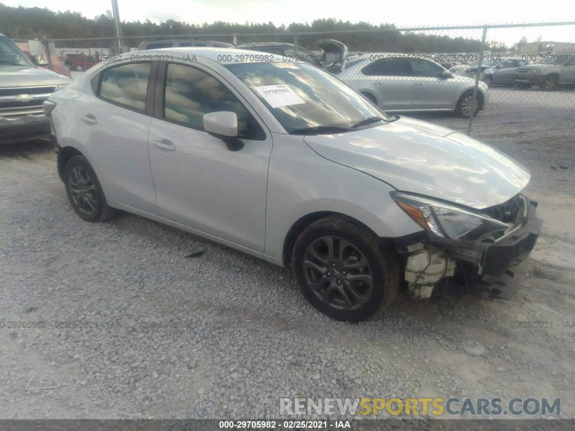 1 Photograph of a damaged car 3MYDLBYV8KY510319 TOYOTA YARIS SEDAN 2019