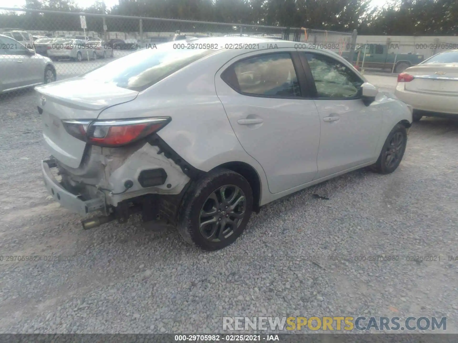 4 Photograph of a damaged car 3MYDLBYV8KY510319 TOYOTA YARIS SEDAN 2019