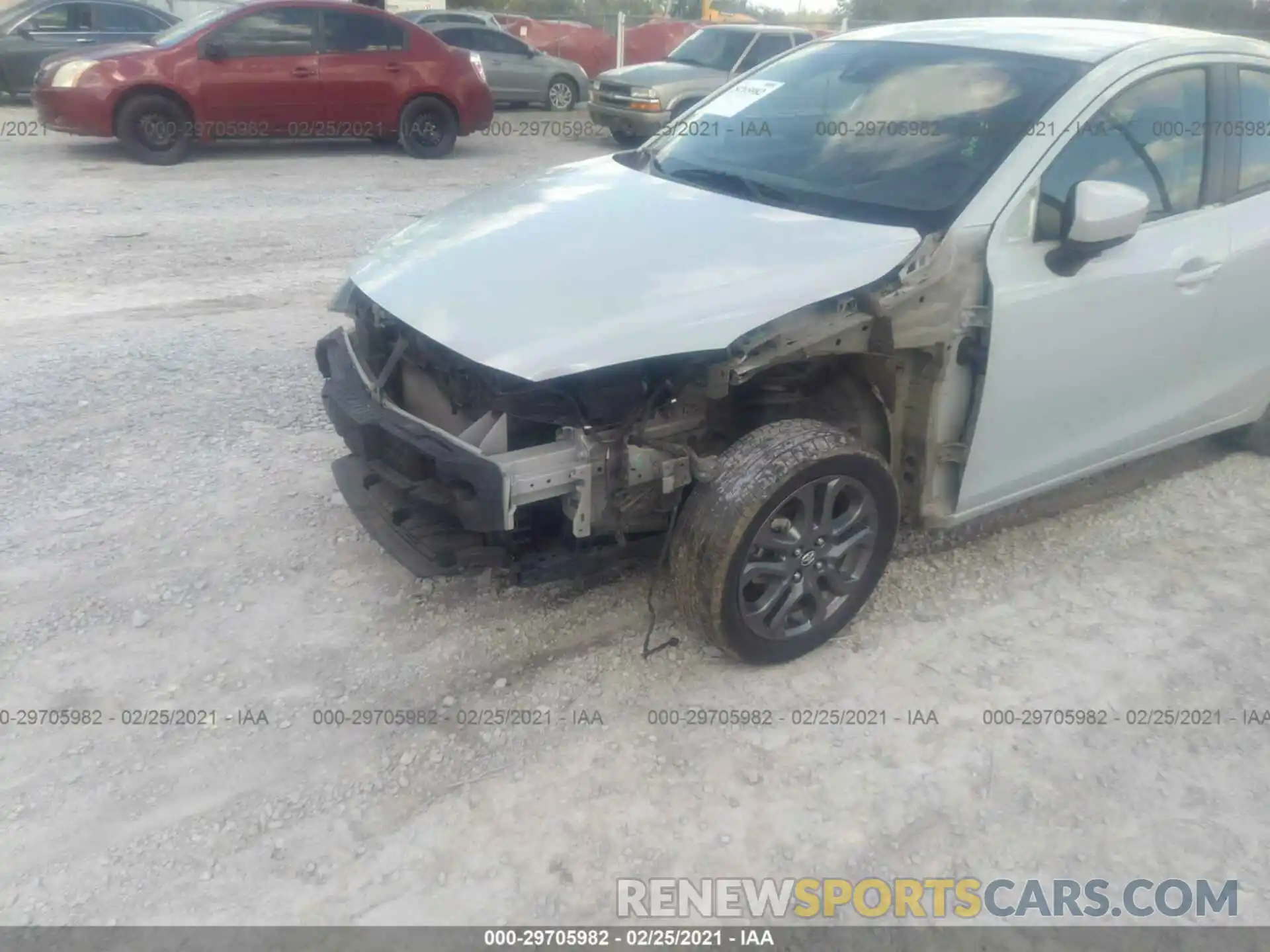 6 Photograph of a damaged car 3MYDLBYV8KY510319 TOYOTA YARIS SEDAN 2019