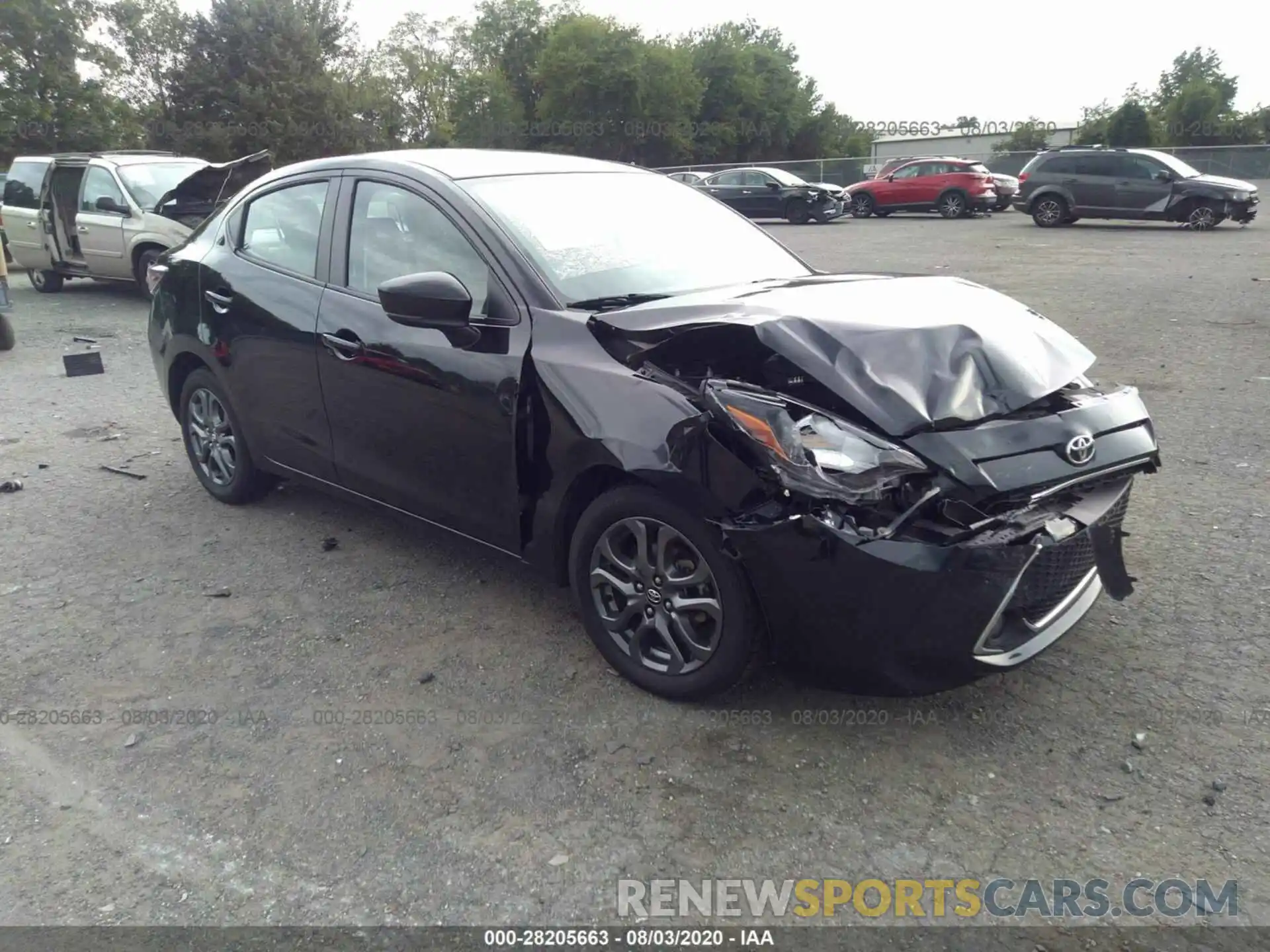 1 Photograph of a damaged car 3MYDLBYV8KY510370 TOYOTA YARIS SEDAN 2019