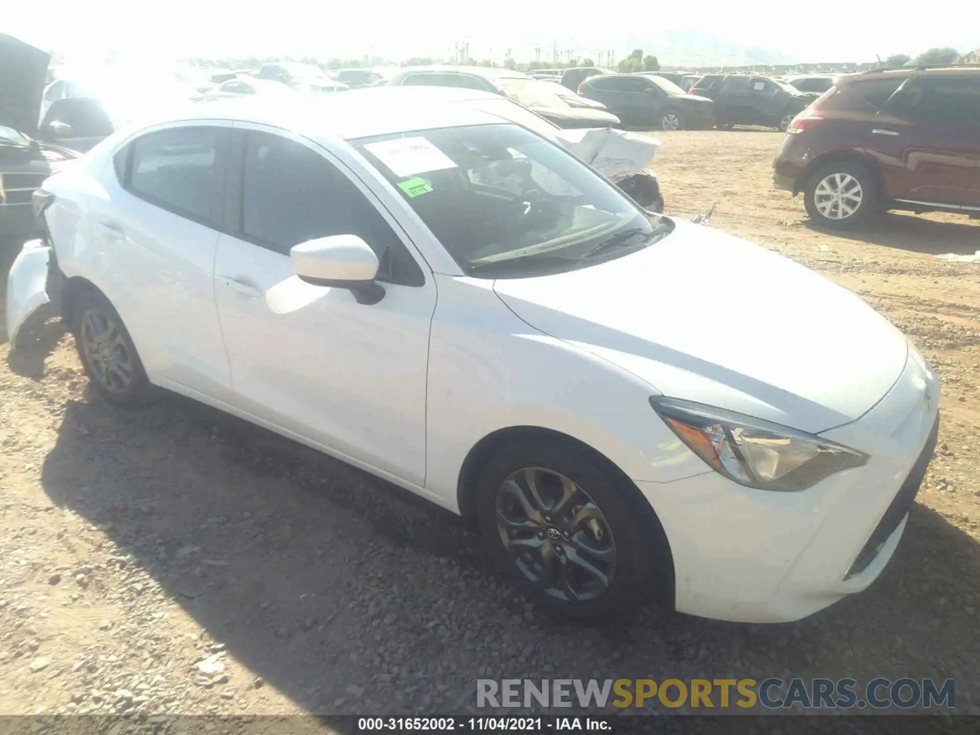 1 Photograph of a damaged car 3MYDLBYV8KY511180 TOYOTA YARIS SEDAN 2019