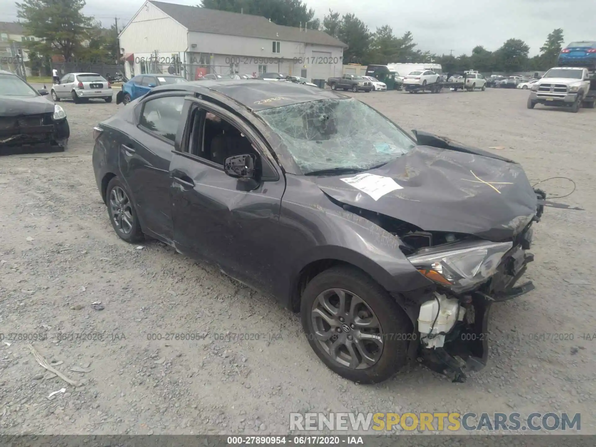 1 Photograph of a damaged car 3MYDLBYV8KY513026 TOYOTA YARIS SEDAN 2019