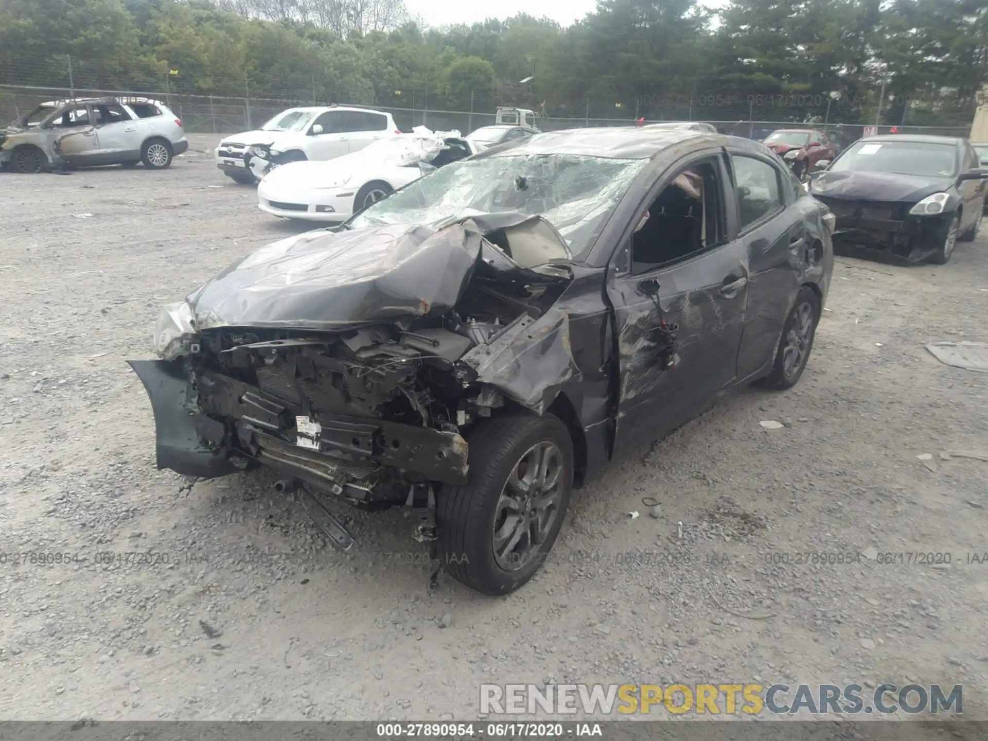 2 Photograph of a damaged car 3MYDLBYV8KY513026 TOYOTA YARIS SEDAN 2019