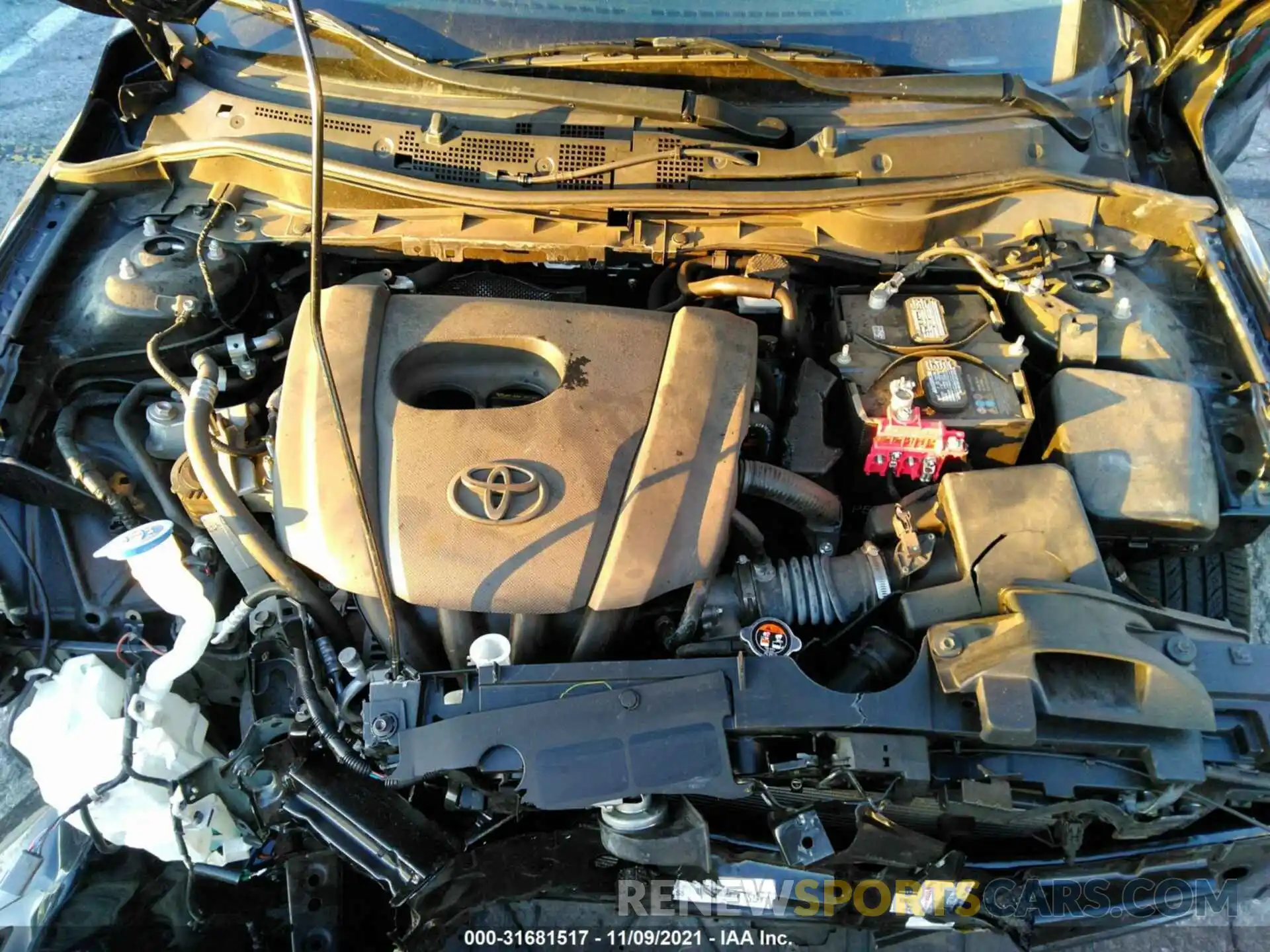 10 Photograph of a damaged car 3MYDLBYV8KY513351 TOYOTA YARIS SEDAN 2019