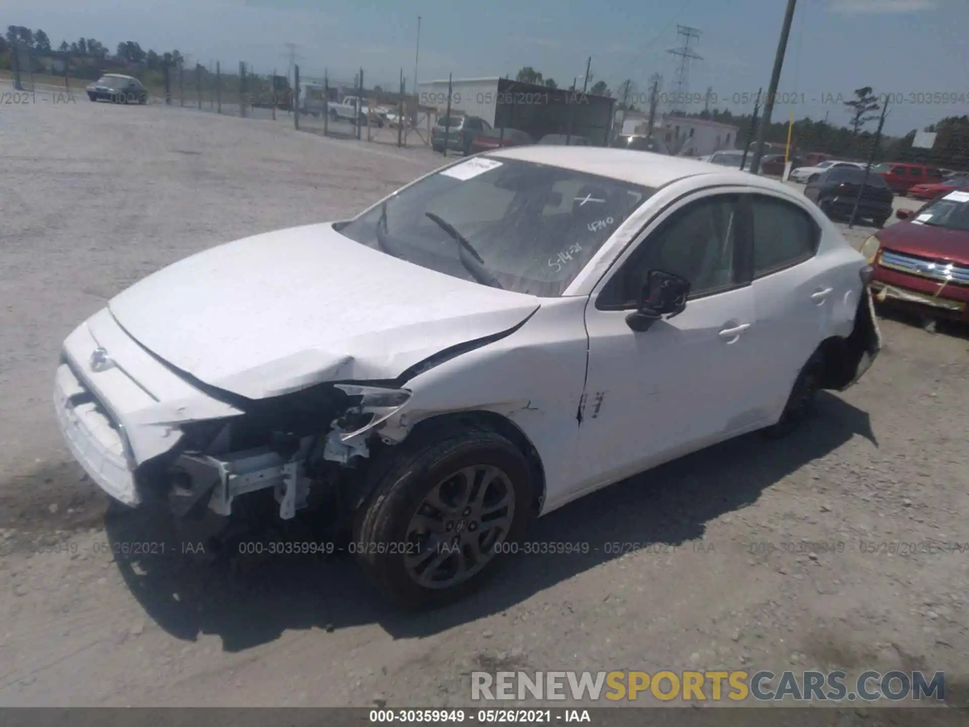 2 Photograph of a damaged car 3MYDLBYV8KY514340 TOYOTA YARIS SEDAN 2019