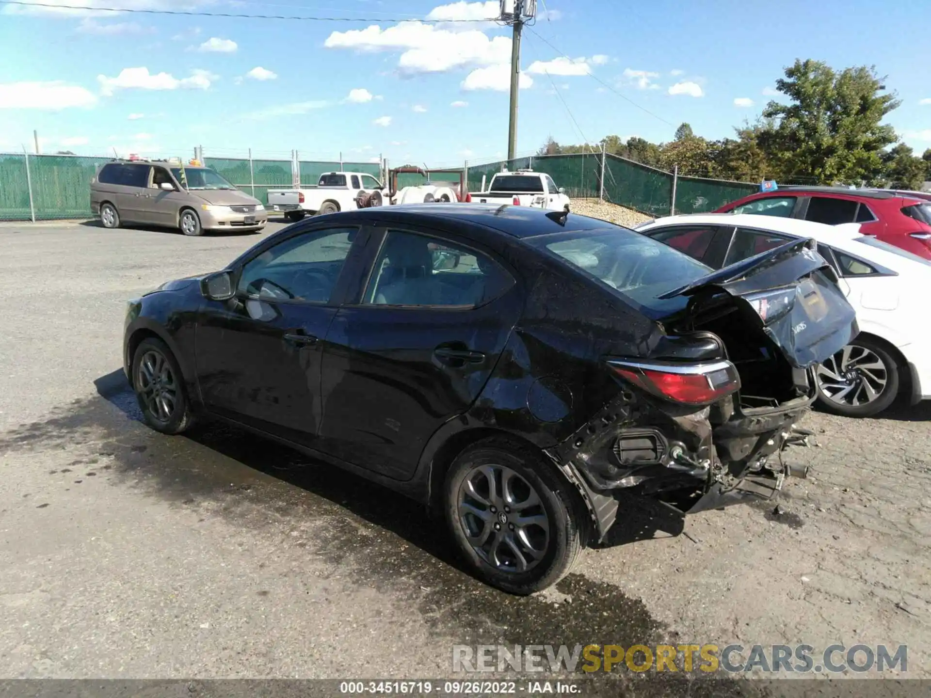 3 Photograph of a damaged car 3MYDLBYV8KY516962 TOYOTA YARIS SEDAN 2019