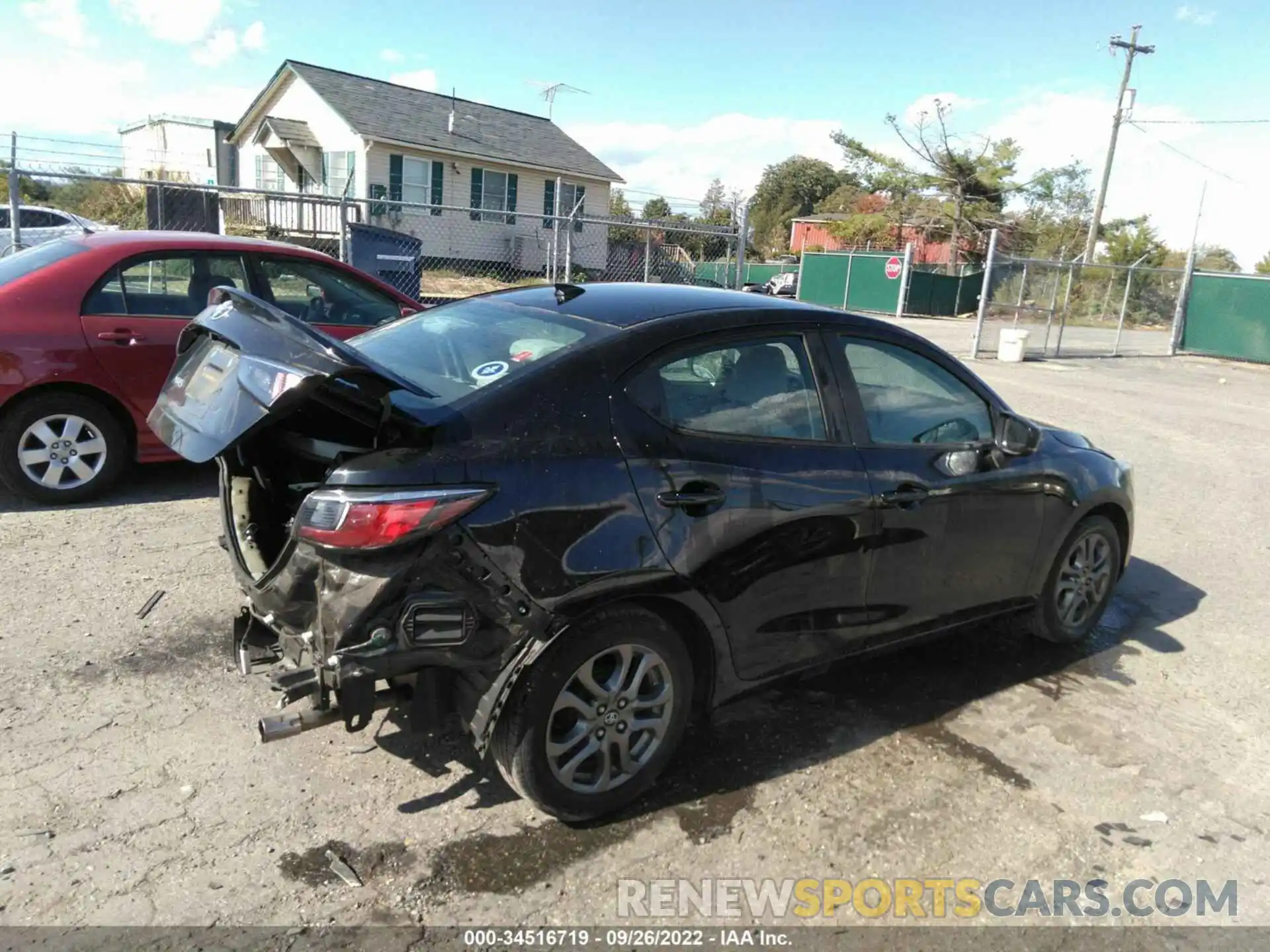 4 Photograph of a damaged car 3MYDLBYV8KY516962 TOYOTA YARIS SEDAN 2019