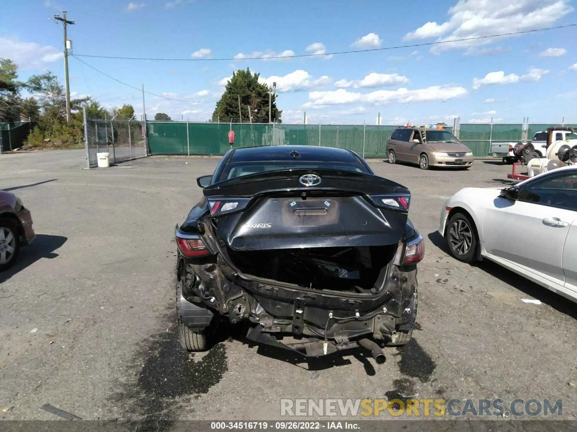 6 Photograph of a damaged car 3MYDLBYV8KY516962 TOYOTA YARIS SEDAN 2019