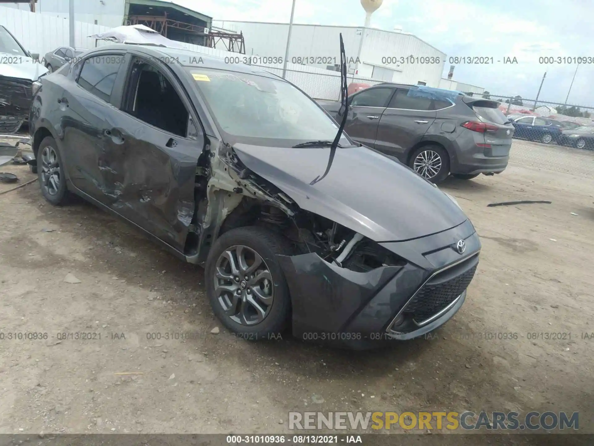 1 Photograph of a damaged car 3MYDLBYV8KY518128 TOYOTA YARIS SEDAN 2019