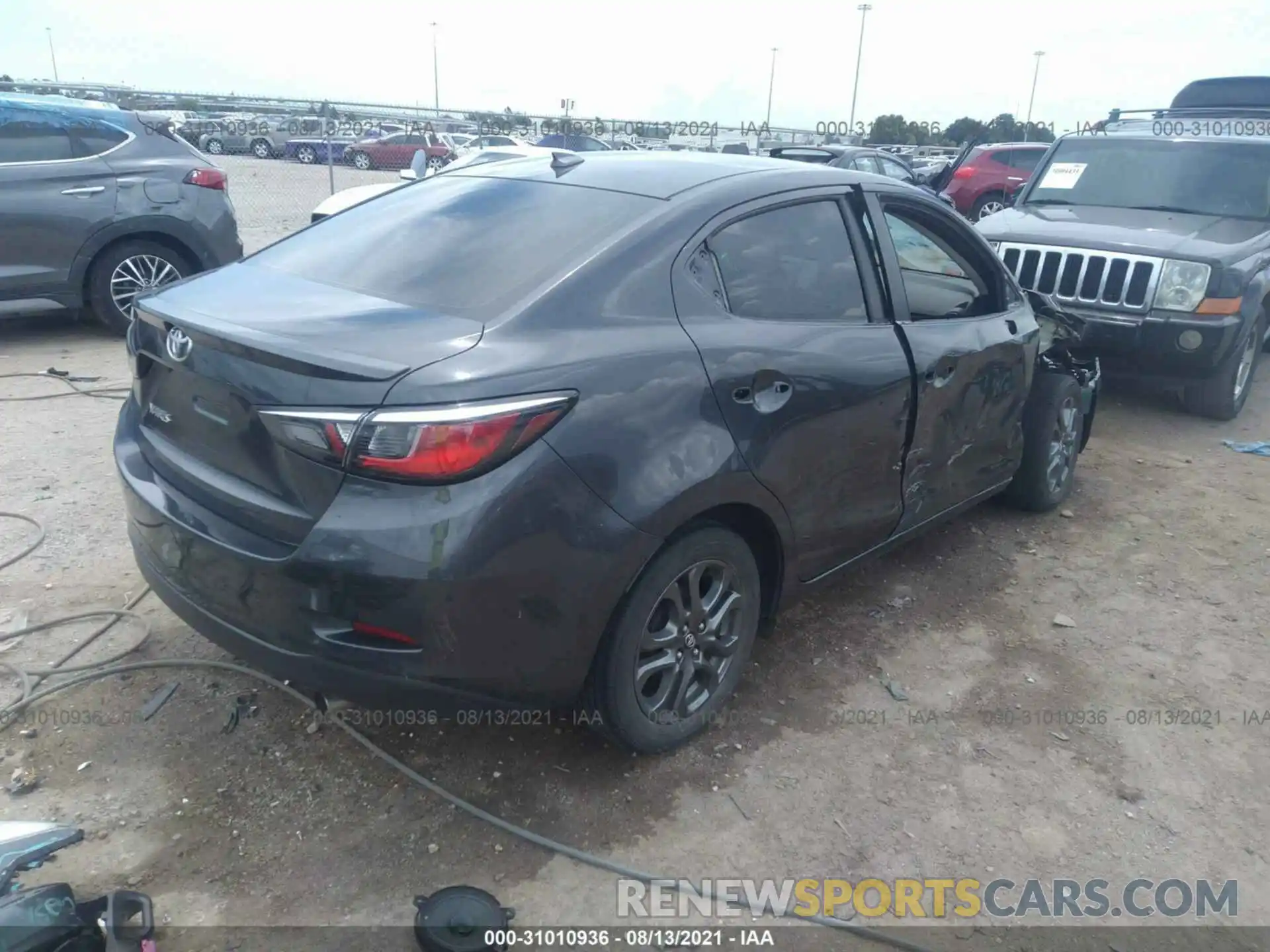 4 Photograph of a damaged car 3MYDLBYV8KY518128 TOYOTA YARIS SEDAN 2019