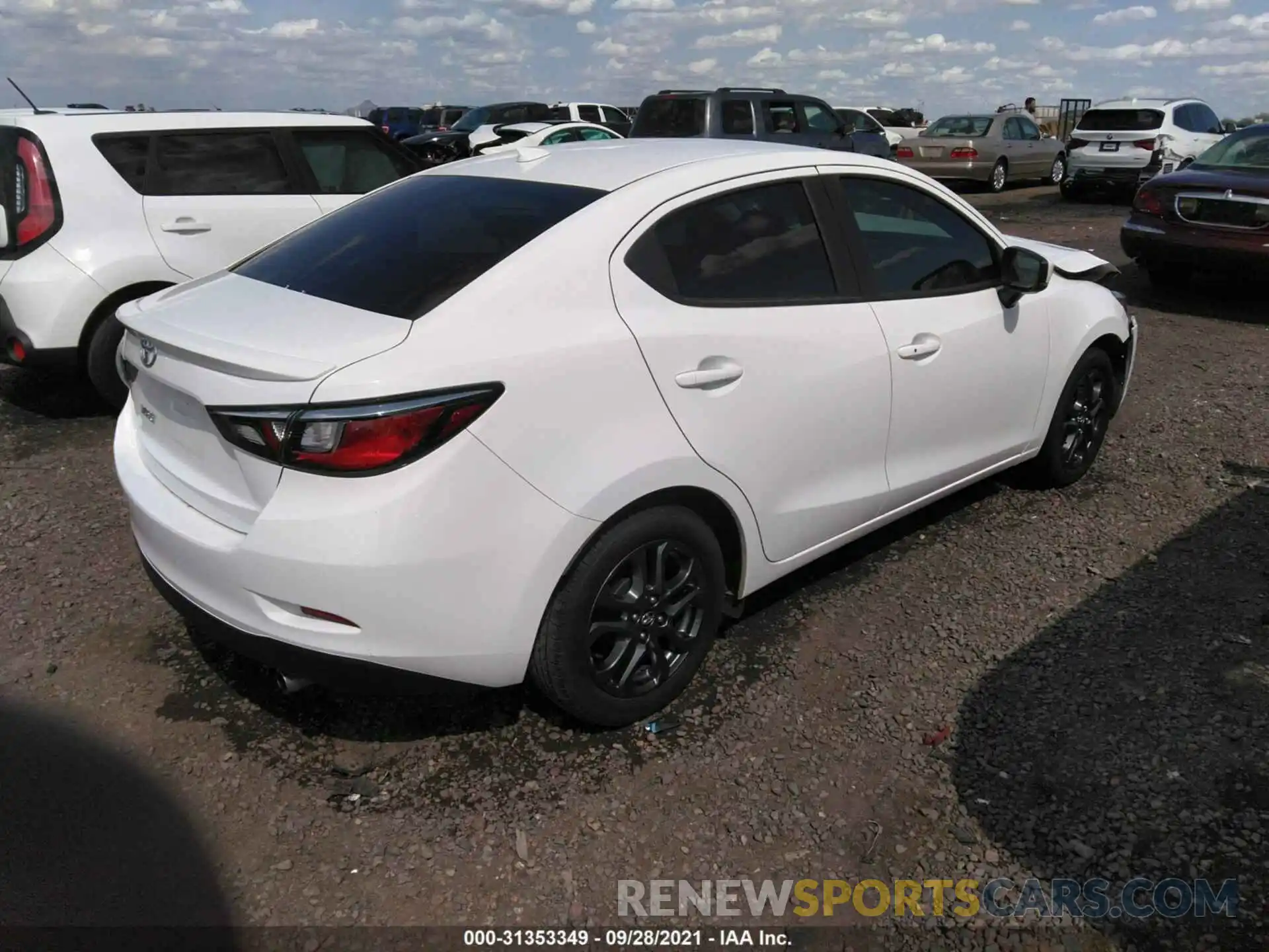 4 Photograph of a damaged car 3MYDLBYV8KY520834 TOYOTA YARIS SEDAN 2019