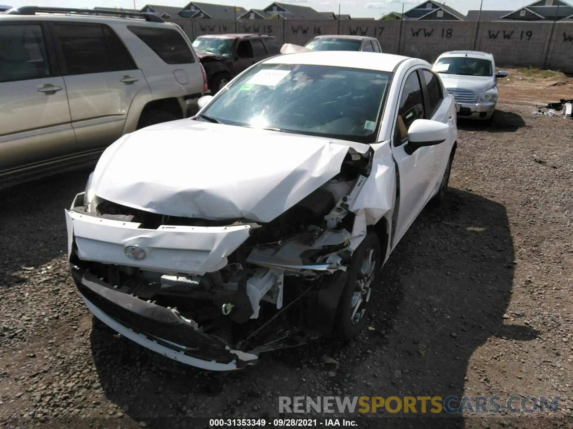 6 Photograph of a damaged car 3MYDLBYV8KY520834 TOYOTA YARIS SEDAN 2019