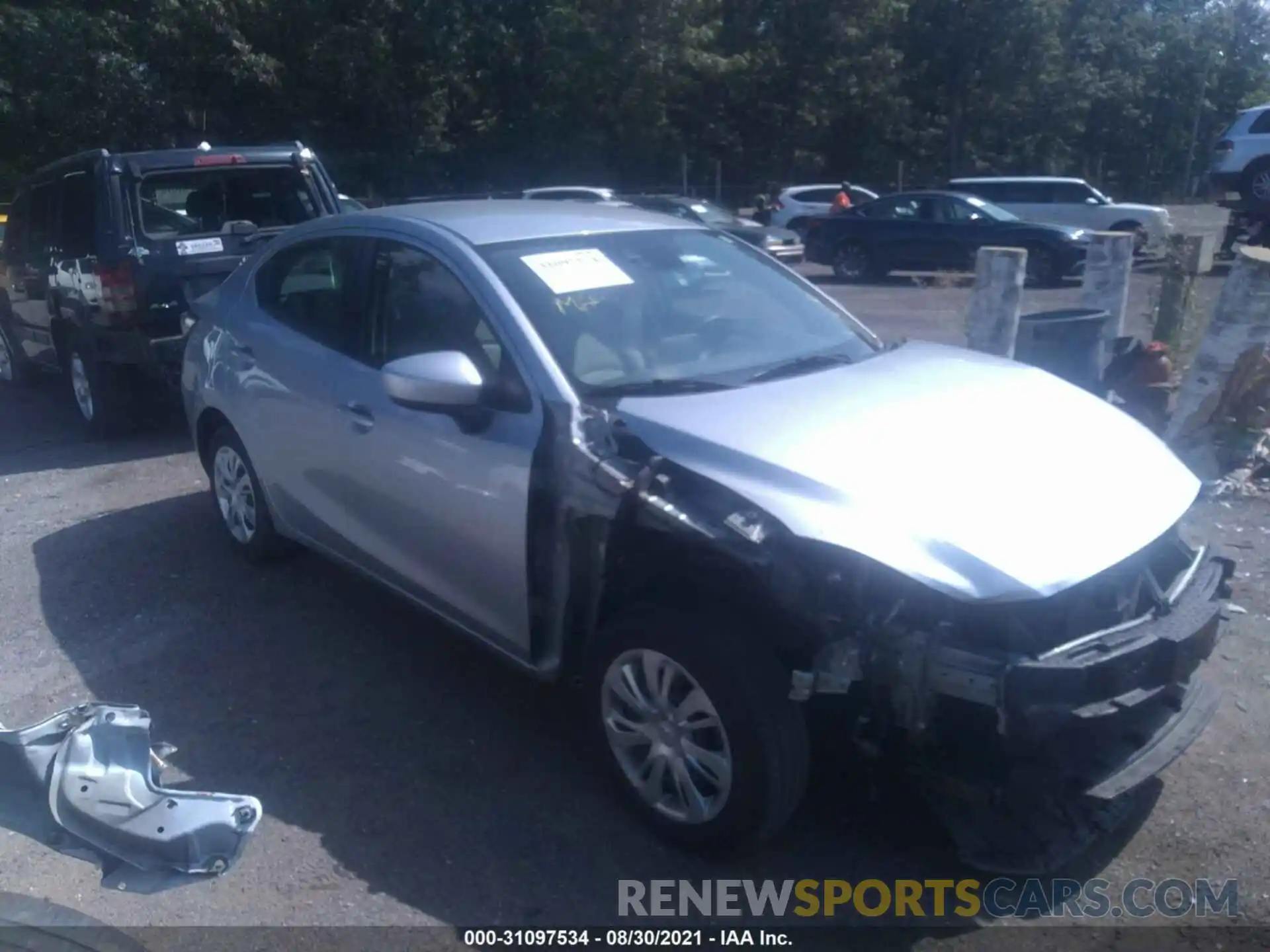 1 Photograph of a damaged car 3MYDLBYV8KY521417 TOYOTA YARIS SEDAN 2019