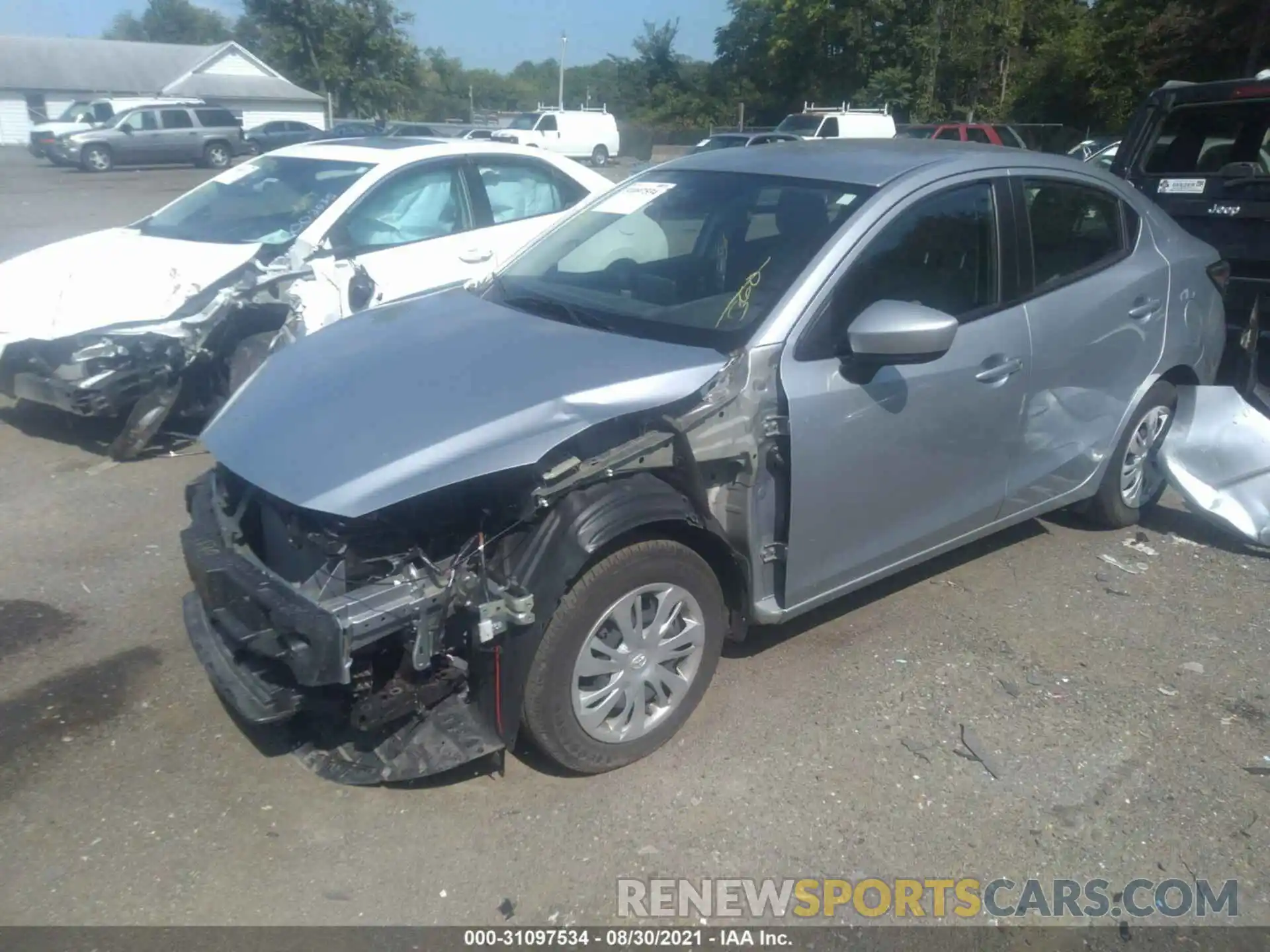 2 Photograph of a damaged car 3MYDLBYV8KY521417 TOYOTA YARIS SEDAN 2019