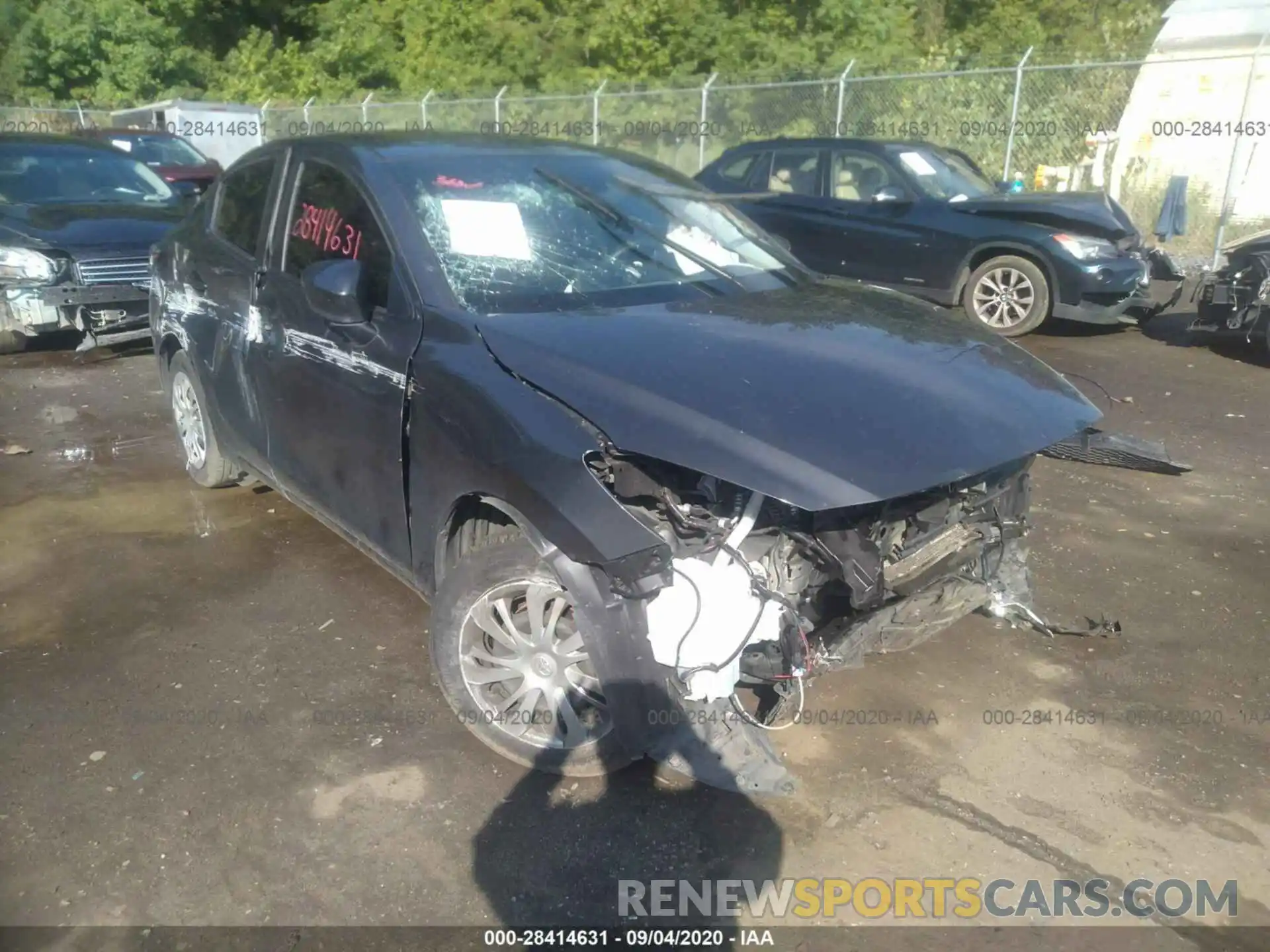 6 Photograph of a damaged car 3MYDLBYV8KY521689 TOYOTA YARIS SEDAN 2019