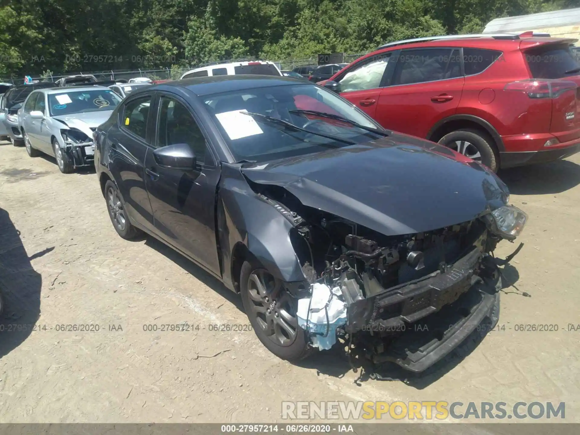 1 Photograph of a damaged car 3MYDLBYV8KY523037 TOYOTA YARIS SEDAN 2019