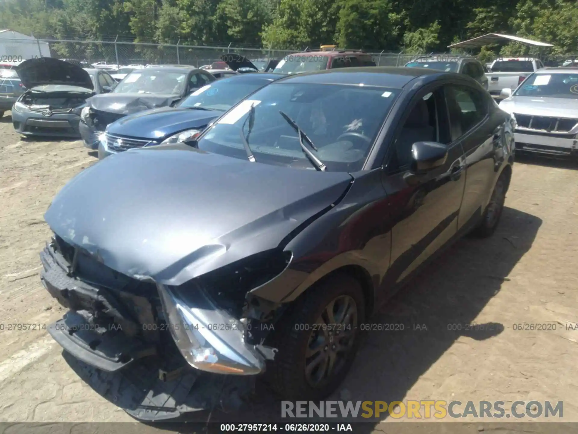 2 Photograph of a damaged car 3MYDLBYV8KY523037 TOYOTA YARIS SEDAN 2019