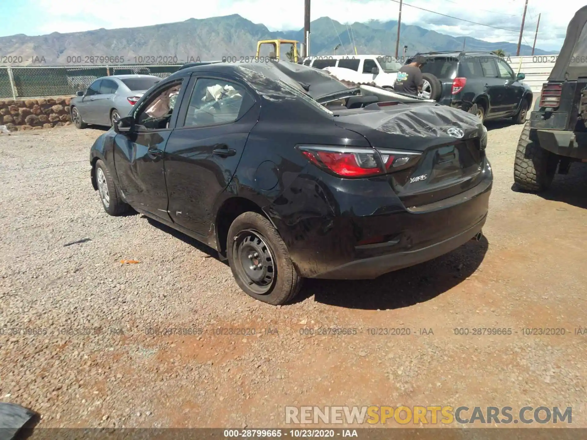 3 Photograph of a damaged car 3MYDLBYV8KY524334 TOYOTA YARIS SEDAN 2019