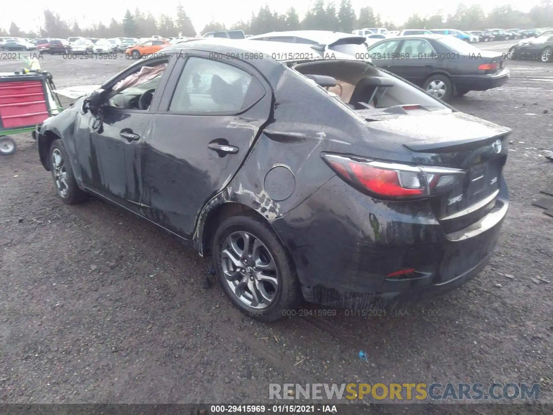 3 Photograph of a damaged car 3MYDLBYV8KY525158 TOYOTA YARIS SEDAN 2019