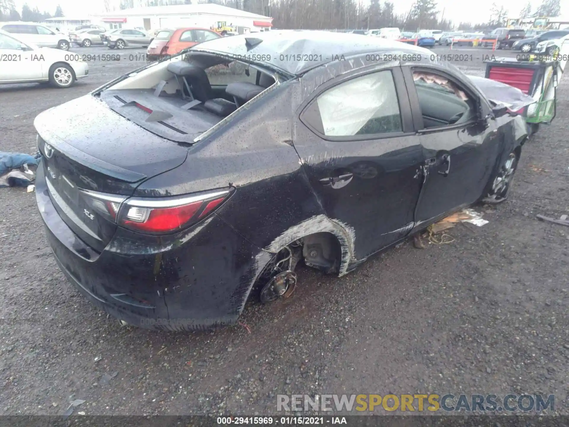 4 Photograph of a damaged car 3MYDLBYV8KY525158 TOYOTA YARIS SEDAN 2019