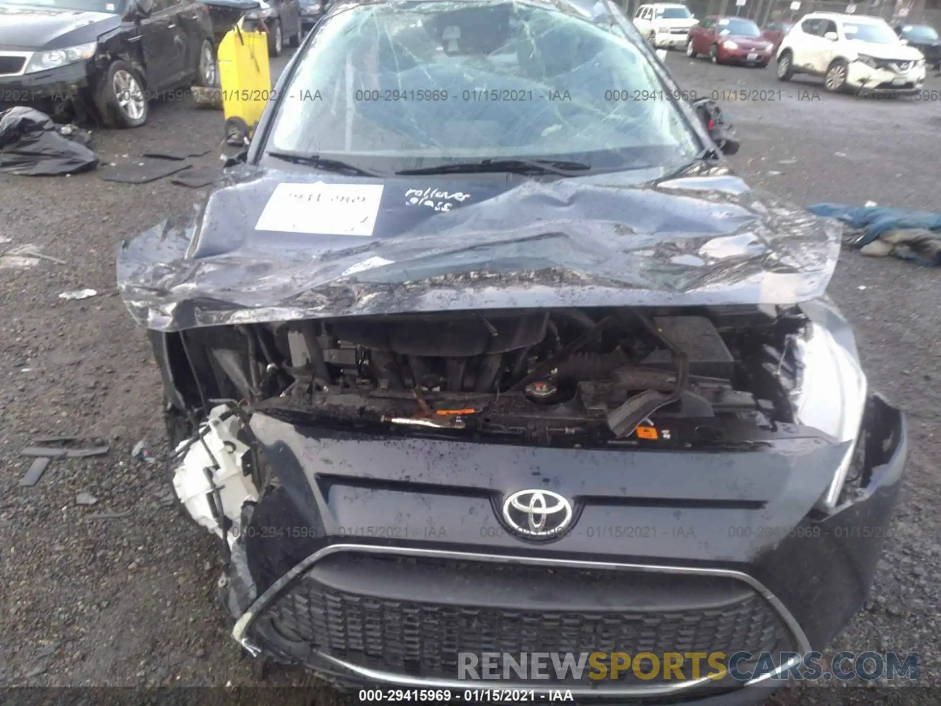 6 Photograph of a damaged car 3MYDLBYV8KY525158 TOYOTA YARIS SEDAN 2019