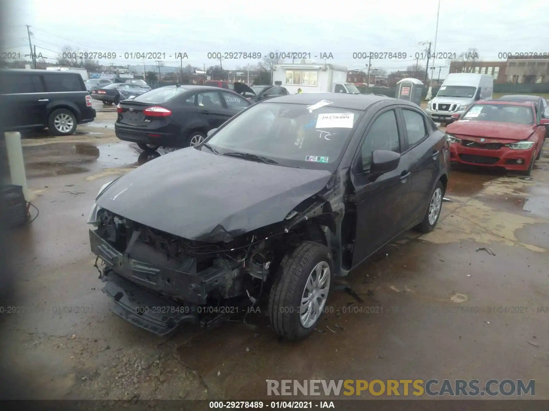 2 Photograph of a damaged car 3MYDLBYV8KY525788 TOYOTA YARIS SEDAN 2019