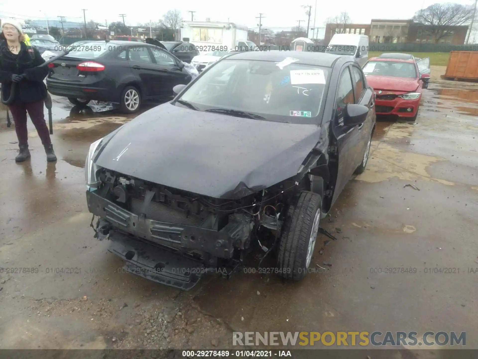 6 Photograph of a damaged car 3MYDLBYV8KY525788 TOYOTA YARIS SEDAN 2019