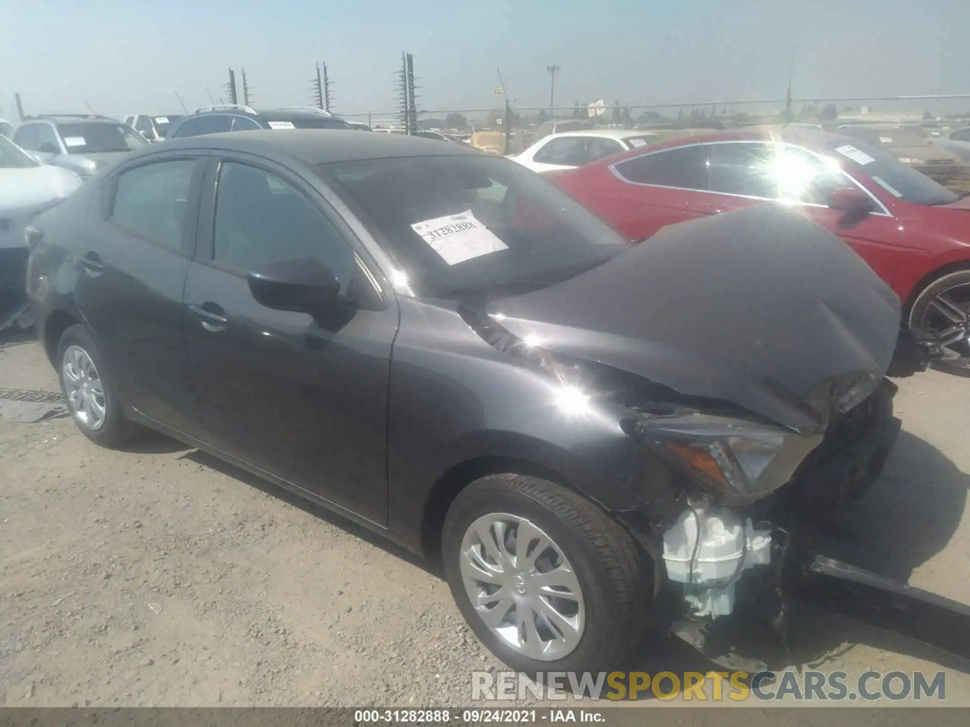 1 Photograph of a damaged car 3MYDLBYV8KY527007 TOYOTA YARIS SEDAN 2019