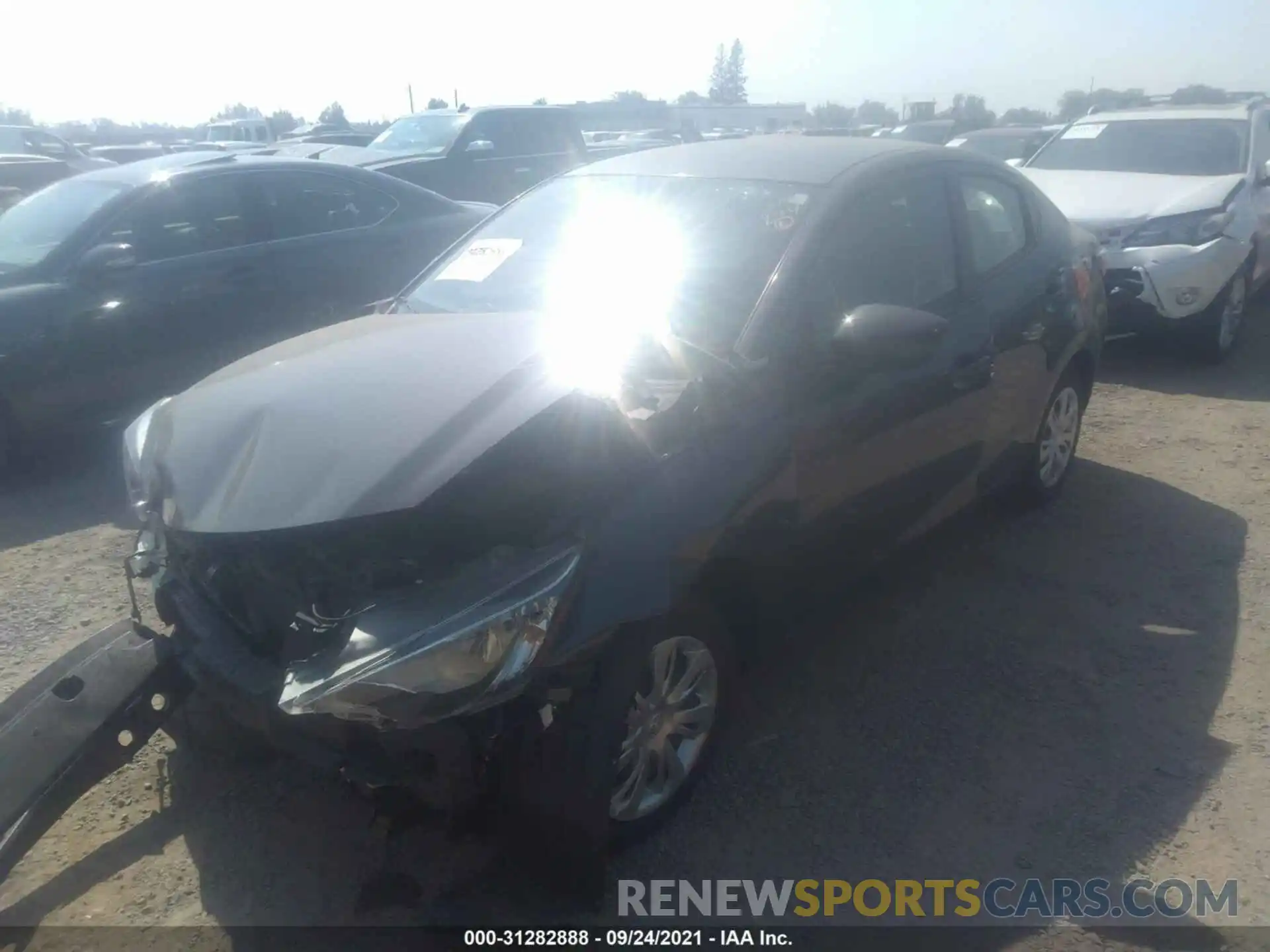 2 Photograph of a damaged car 3MYDLBYV8KY527007 TOYOTA YARIS SEDAN 2019