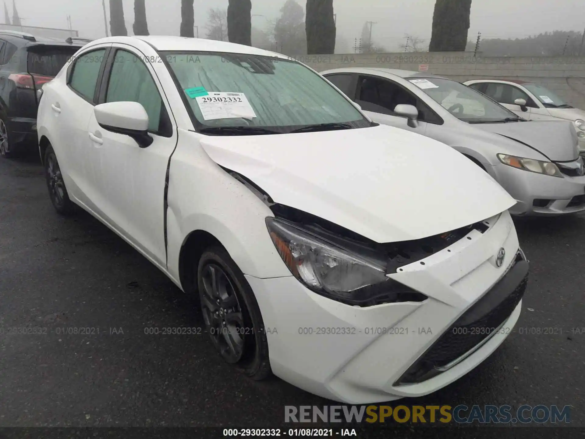 1 Photograph of a damaged car 3MYDLBYV9KY506280 TOYOTA YARIS SEDAN 2019