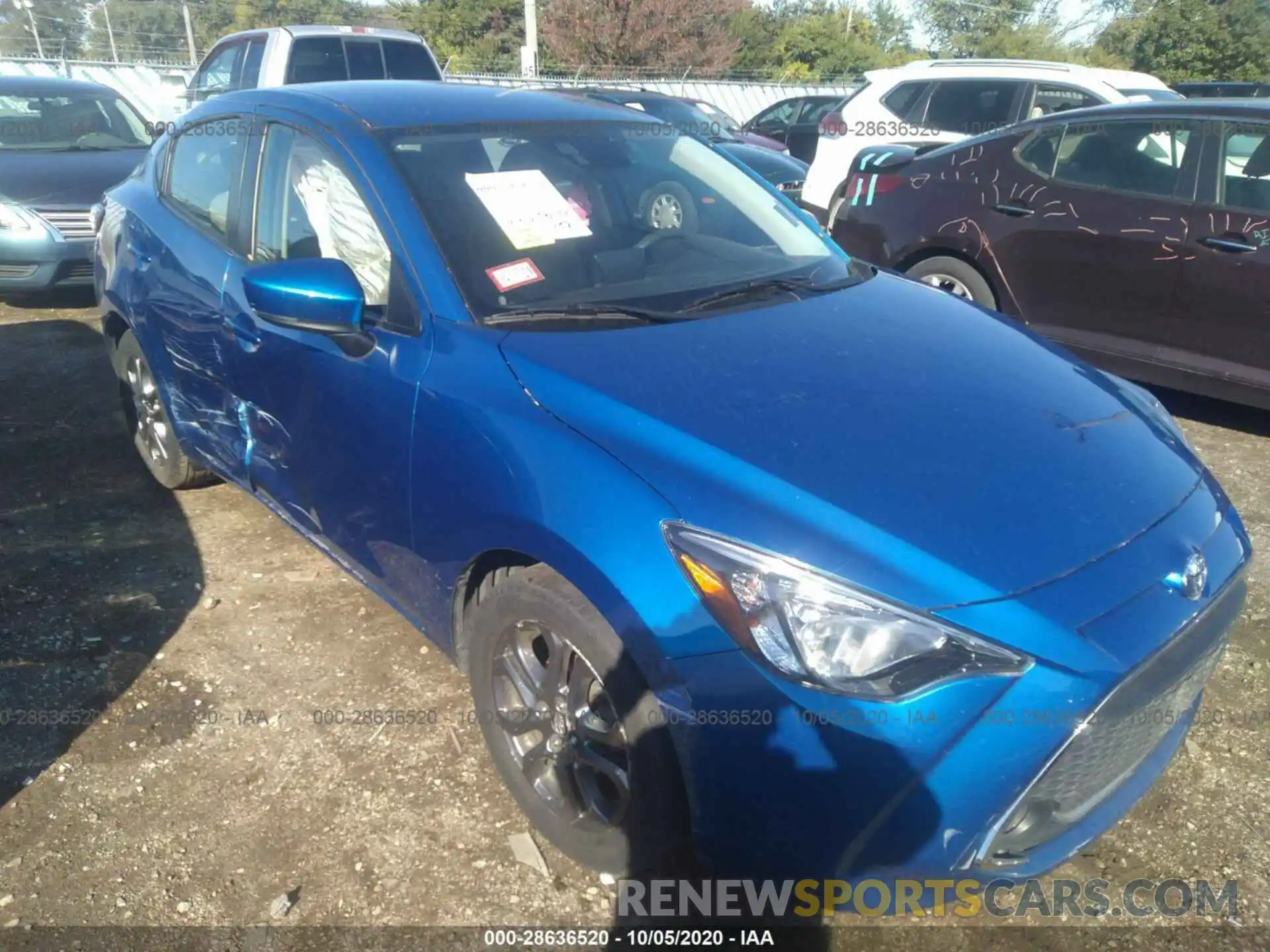 1 Photograph of a damaged car 3MYDLBYV9KY506778 TOYOTA YARIS SEDAN 2019