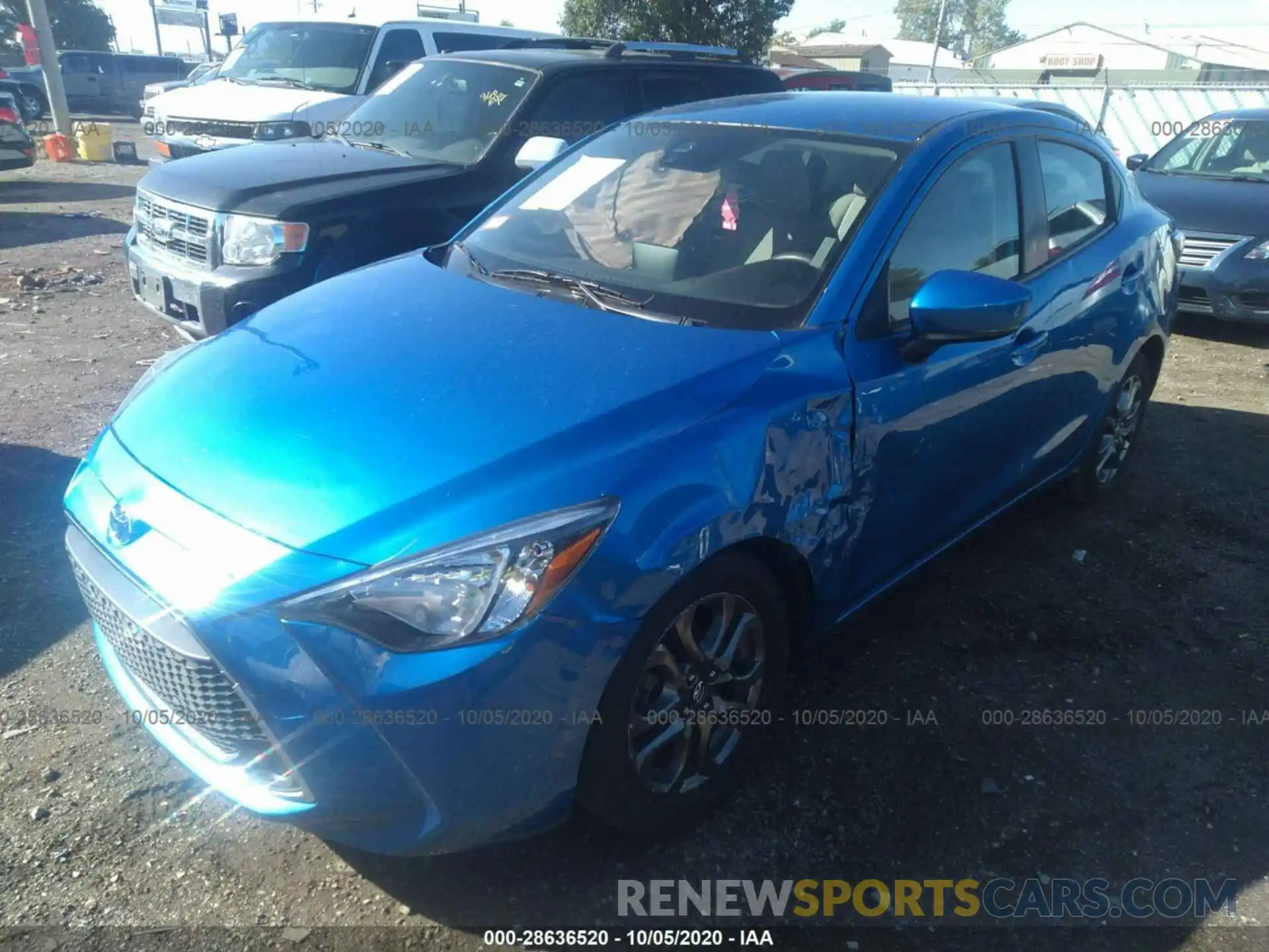 2 Photograph of a damaged car 3MYDLBYV9KY506778 TOYOTA YARIS SEDAN 2019