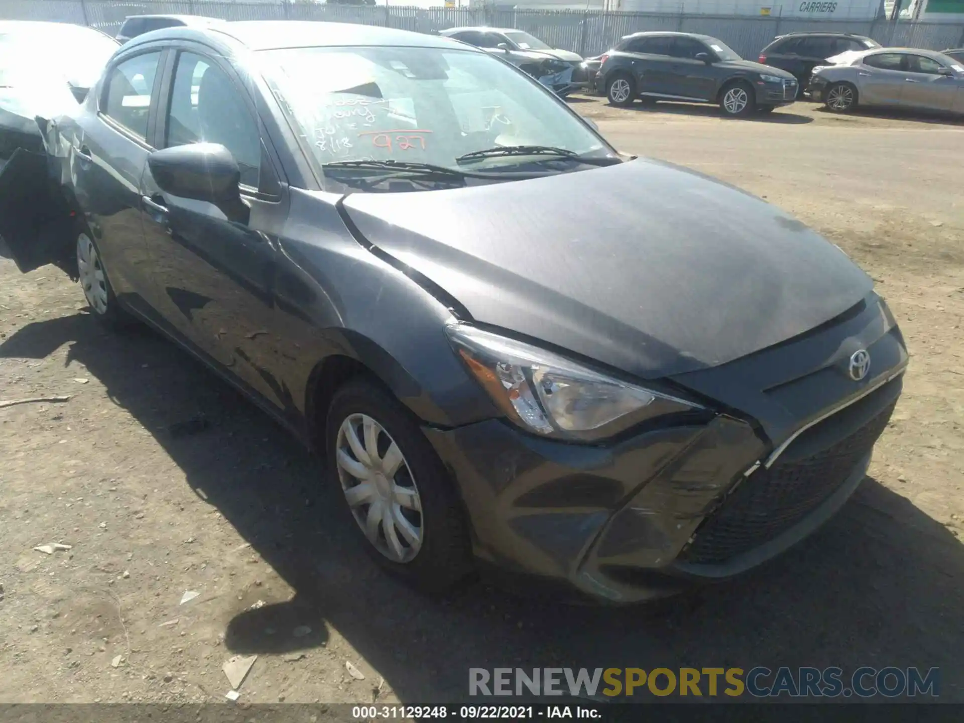 1 Photograph of a damaged car 3MYDLBYV9KY513746 TOYOTA YARIS SEDAN 2019