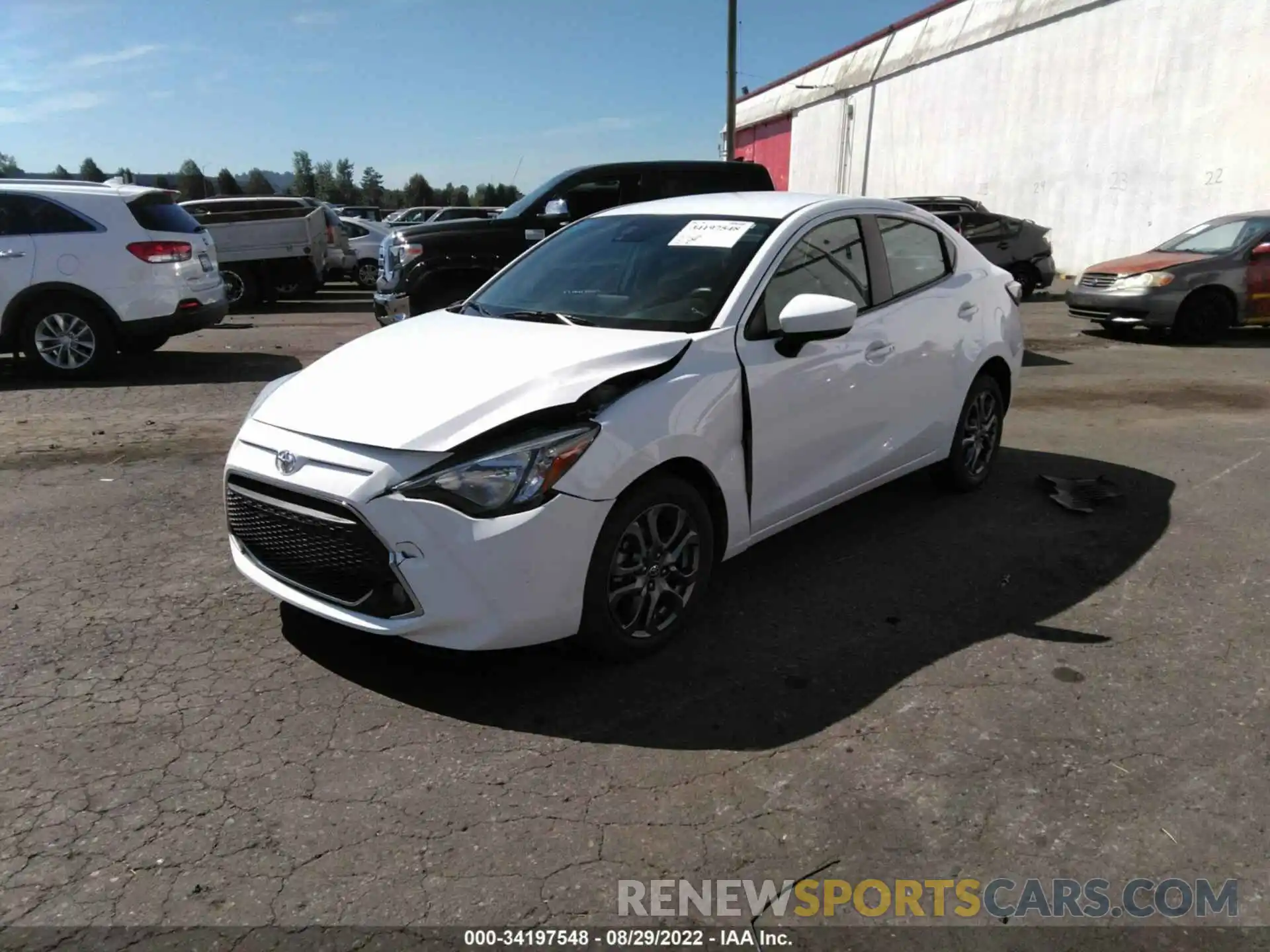 2 Photograph of a damaged car 3MYDLBYV9KY514220 TOYOTA YARIS SEDAN 2019